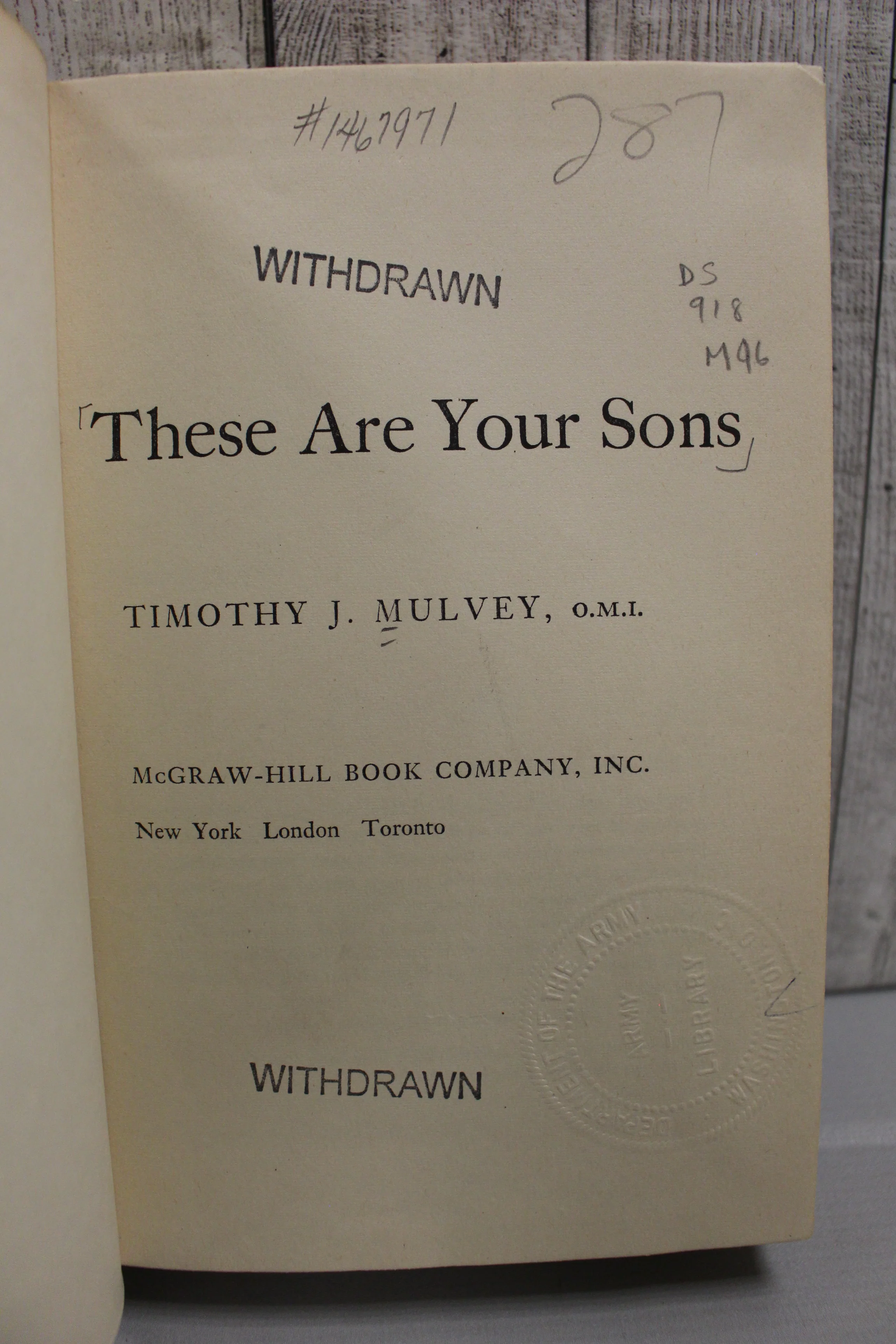 These Are Your Sons - Timothy J. Mulvey - Image 3