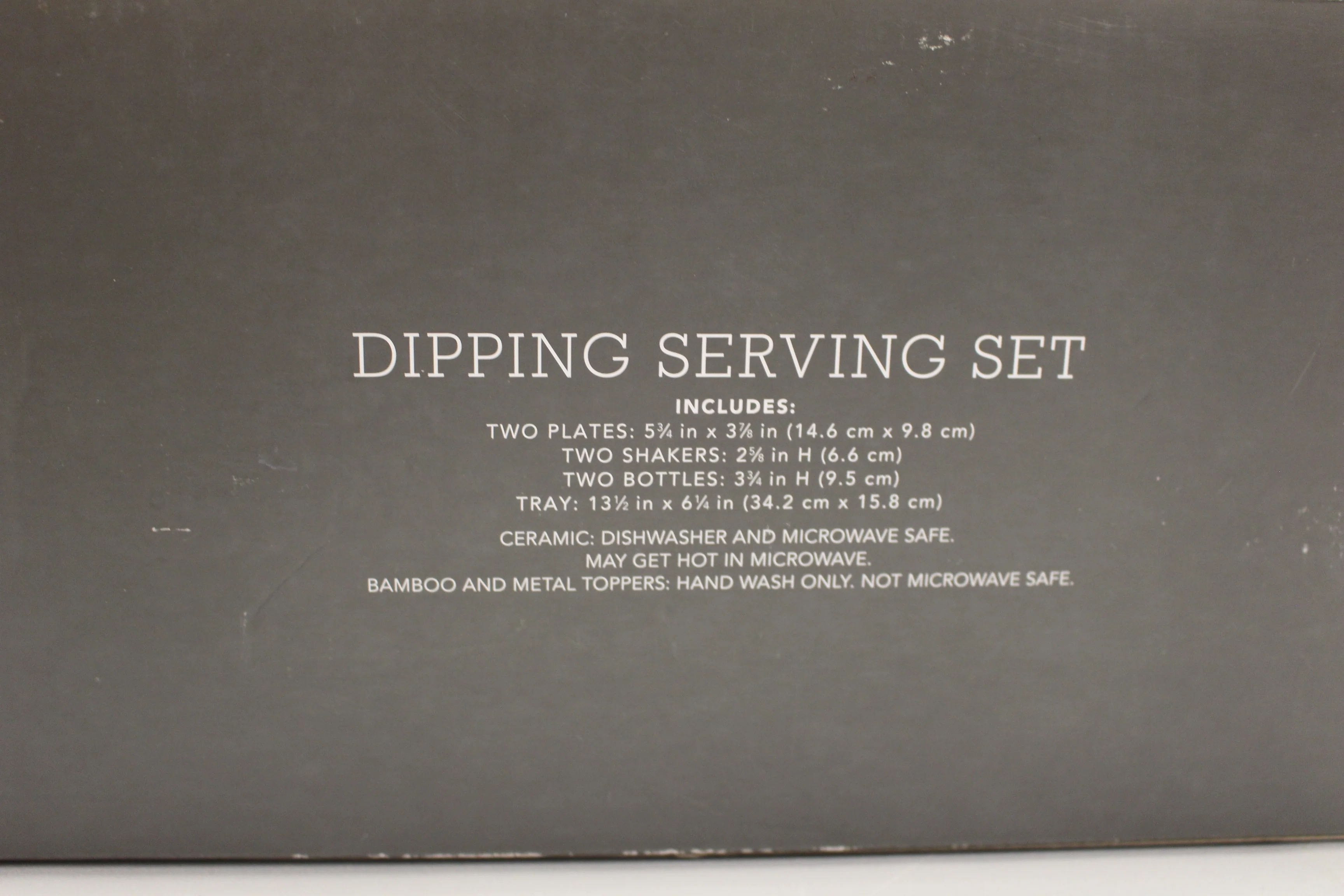 Threshold Dipping Serving Set - Porcelain & Bamboo - New - Image 3