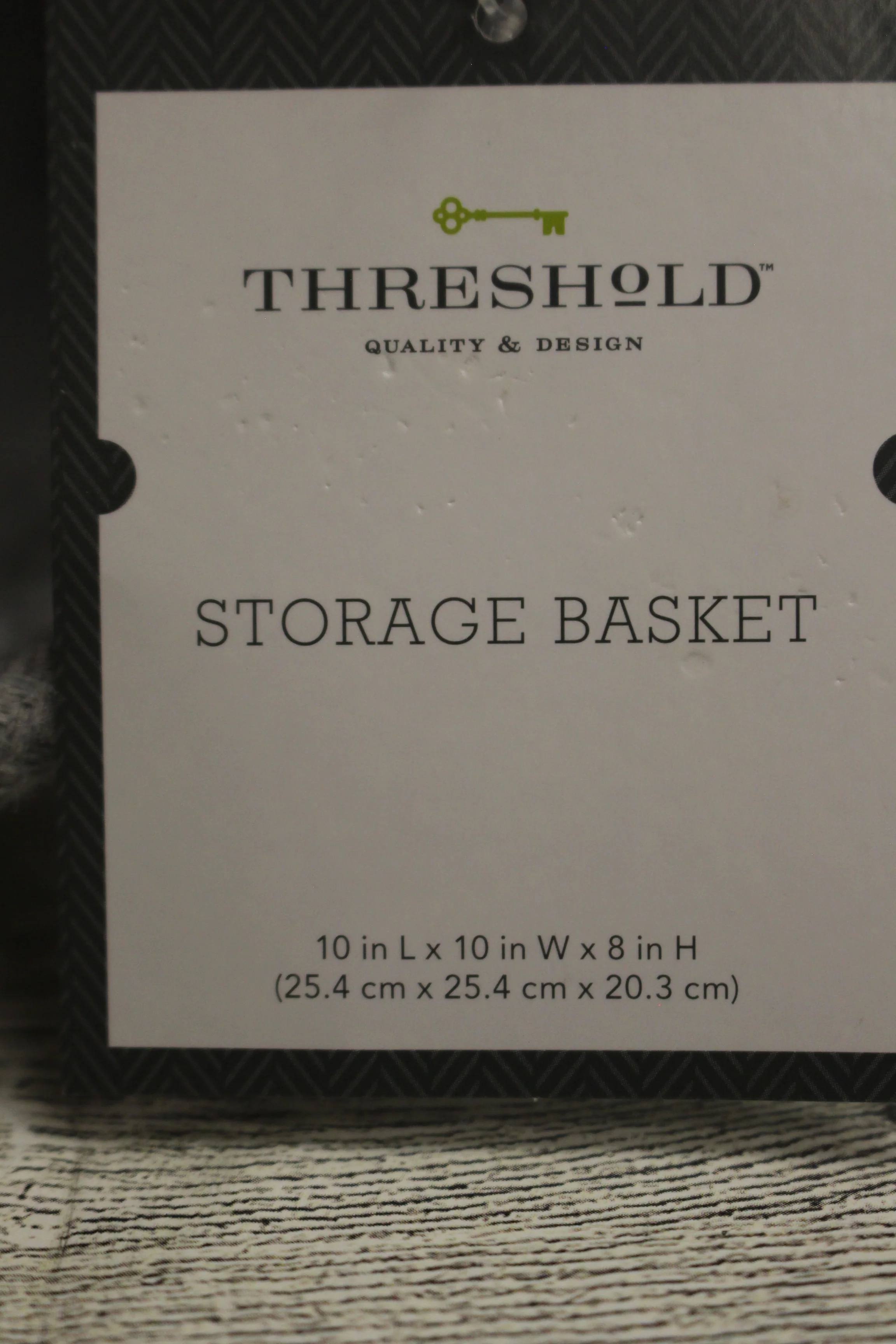 Threshold Medium Storage Bath Basket - 10" x 10" x 8" - Gray - New - Image 3