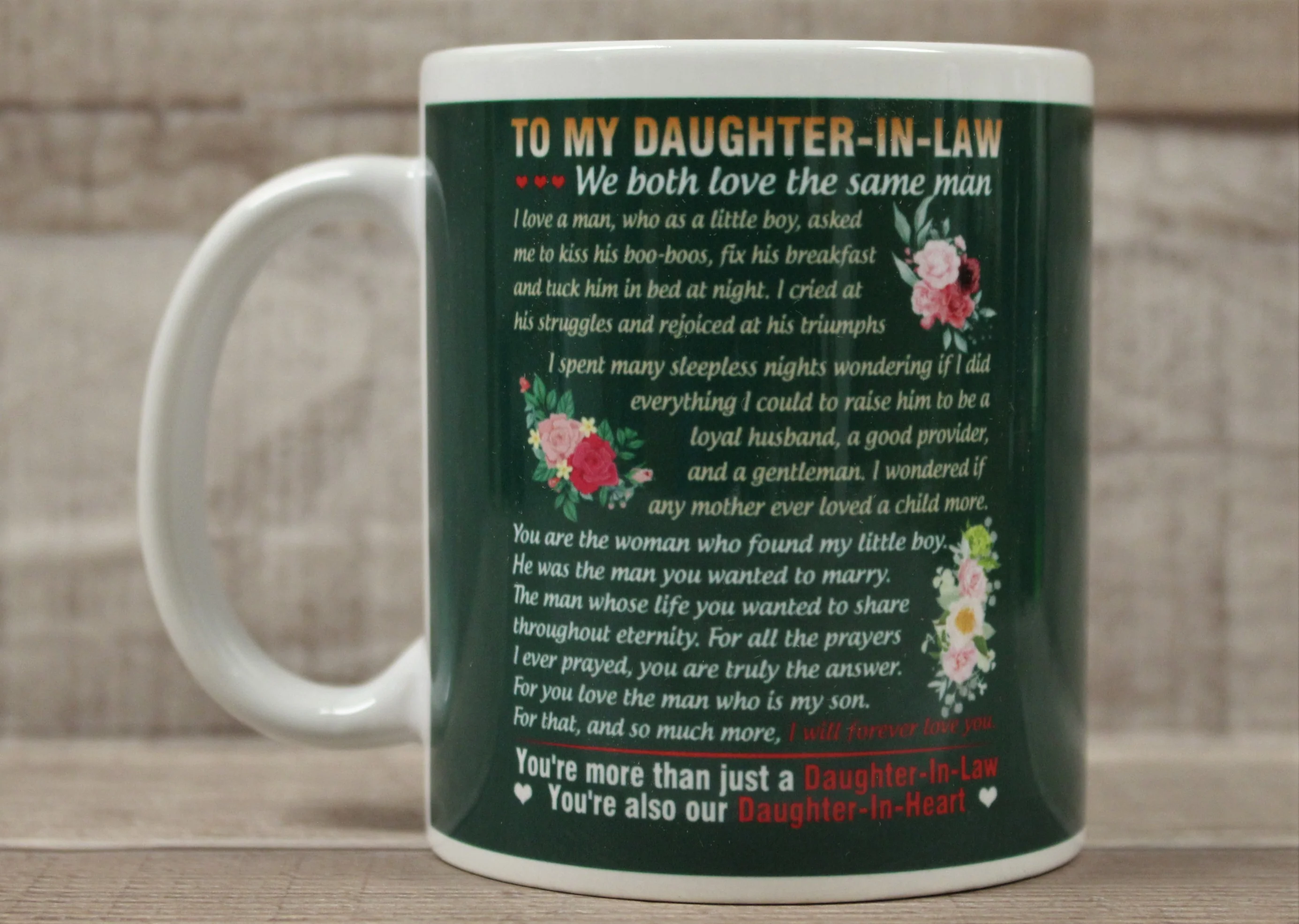 To My Daughter-In-Law We Both Love The Same Man Coffee Cup Mug - New - Image 4