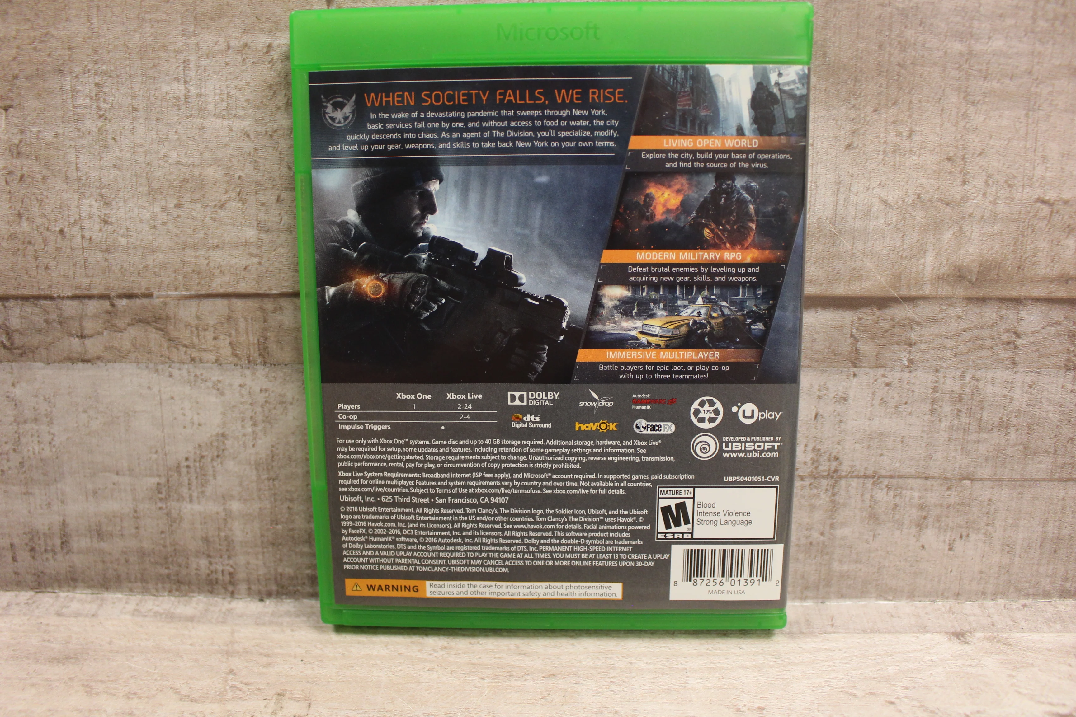 Tom Clancy's The Division For Xbox -Used - Image 2