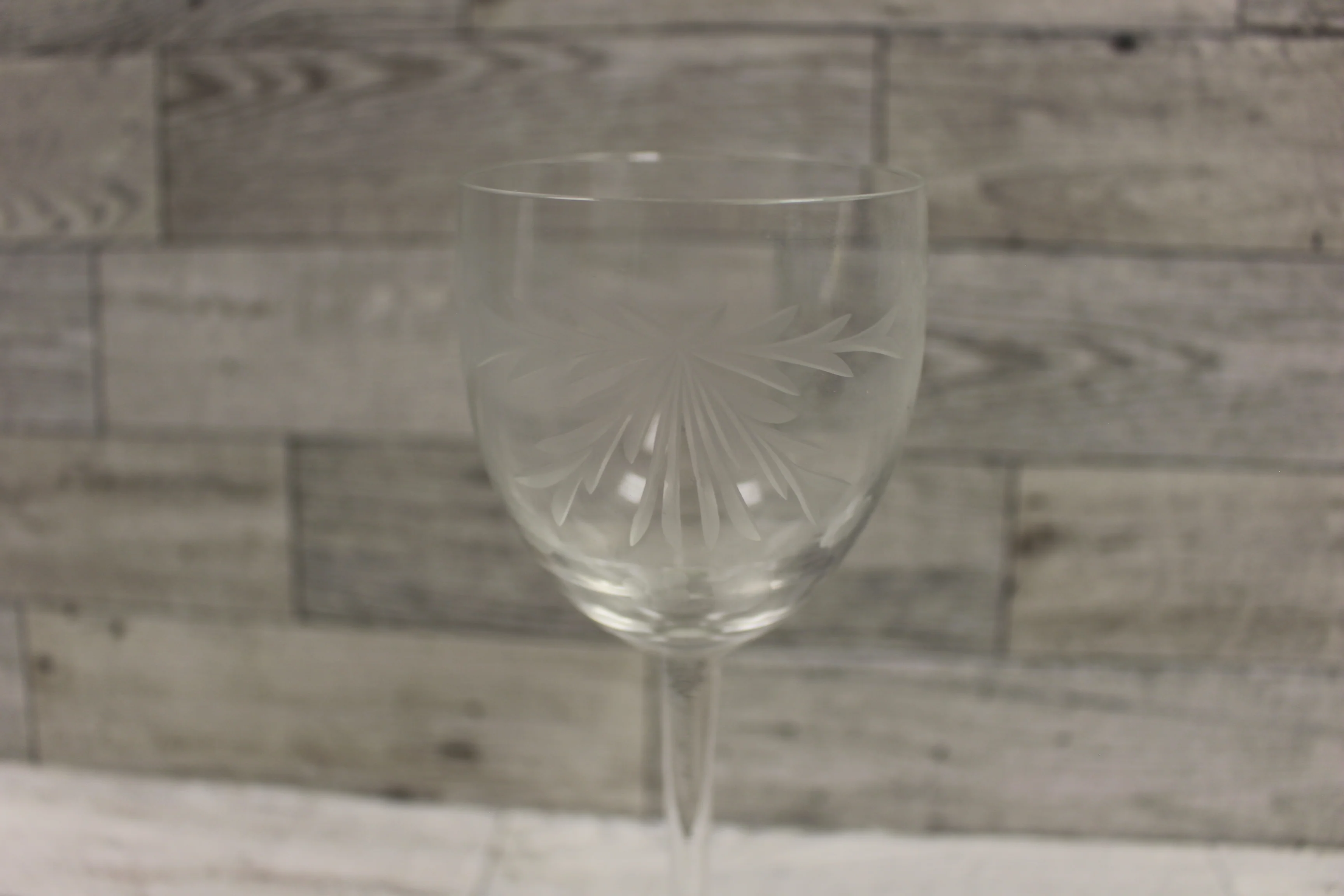 Toscany Crystal Romanian Wine Glasses Water Goblets - Set of 6 - Used - Image 2