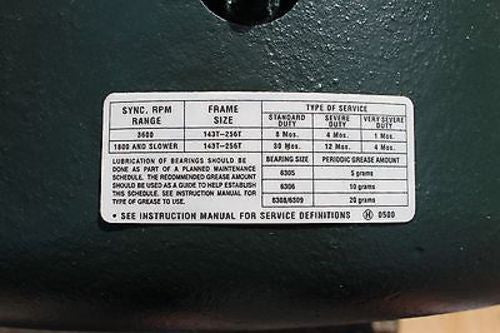 Toshiba Induction Motor, NSN 6105-530-1607, Model 4K4020L187912, New! - Image 4