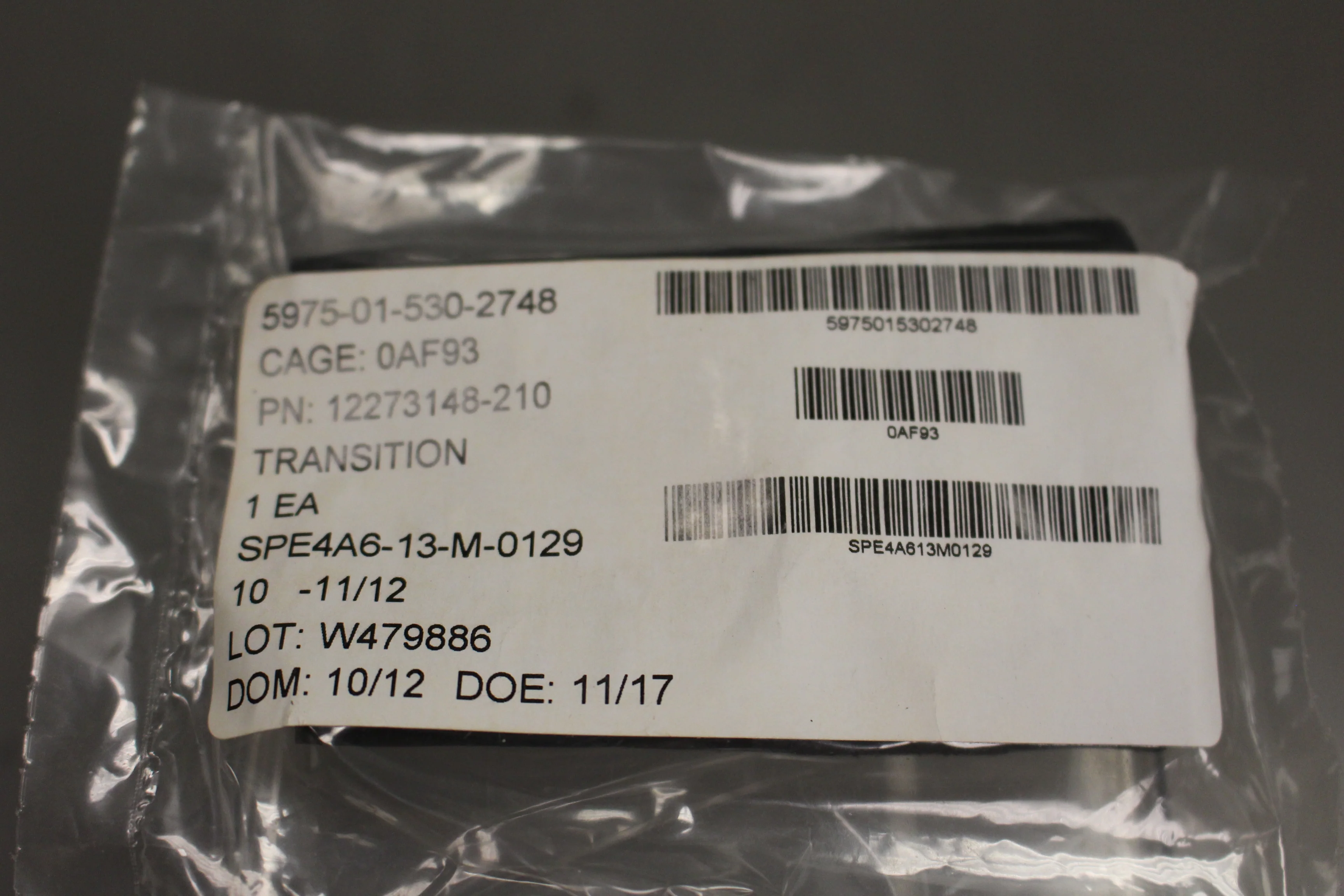 Transition, 5975-01-530-2748, 12273148-210, New - Image 2