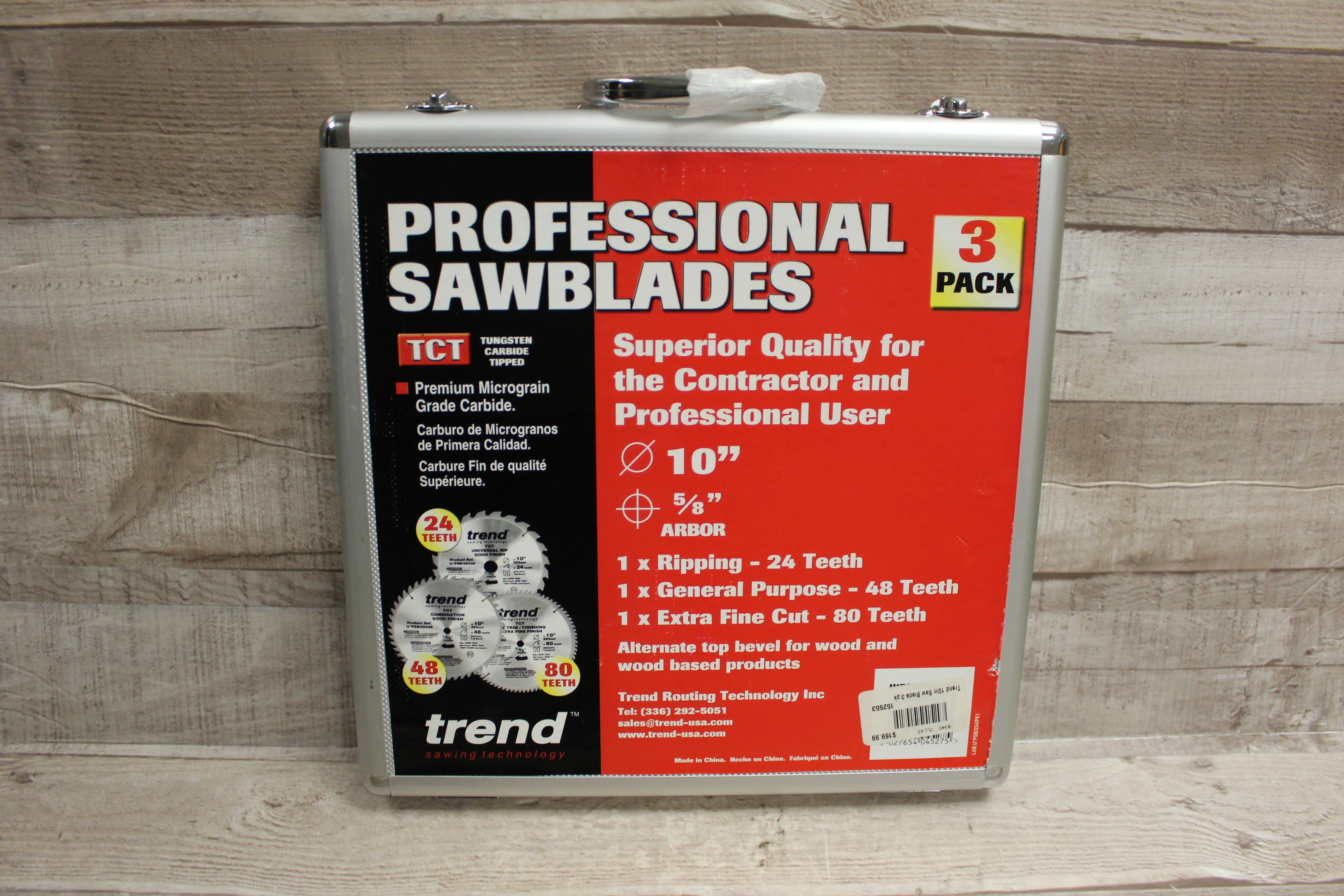 Trend Sawing Technology TCT 3-Pack Universal Professional Sawblades -New