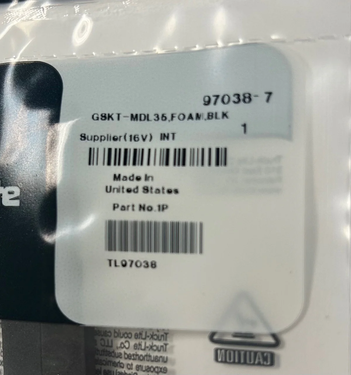 Truck-Lite Black Advanced LED Lighting Foam Gasket for 35 Series - PN 97038 -New - Image 2