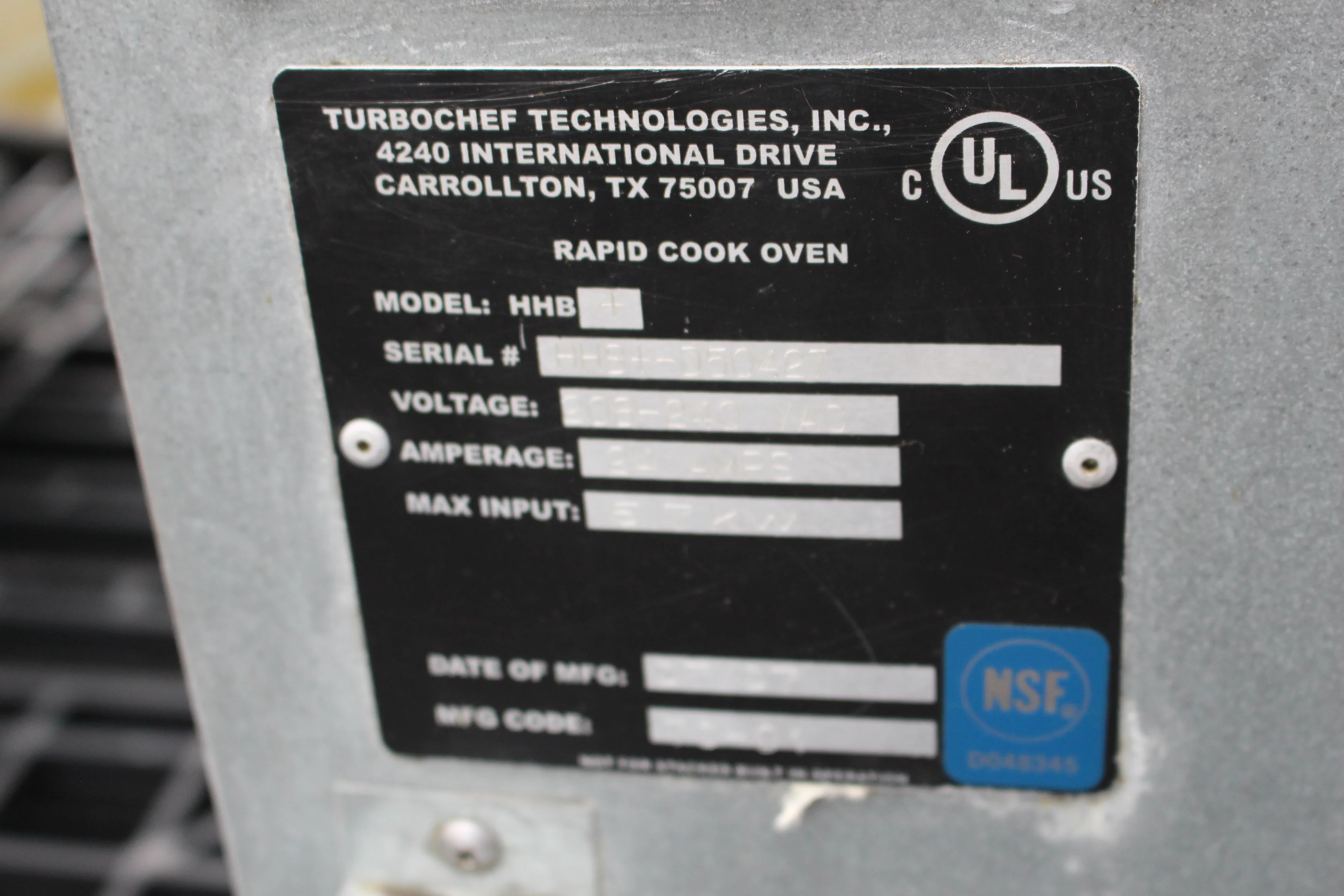 TurboChef HHB High Batch Rapid Cook Oven - Countertop - Used - Image 5