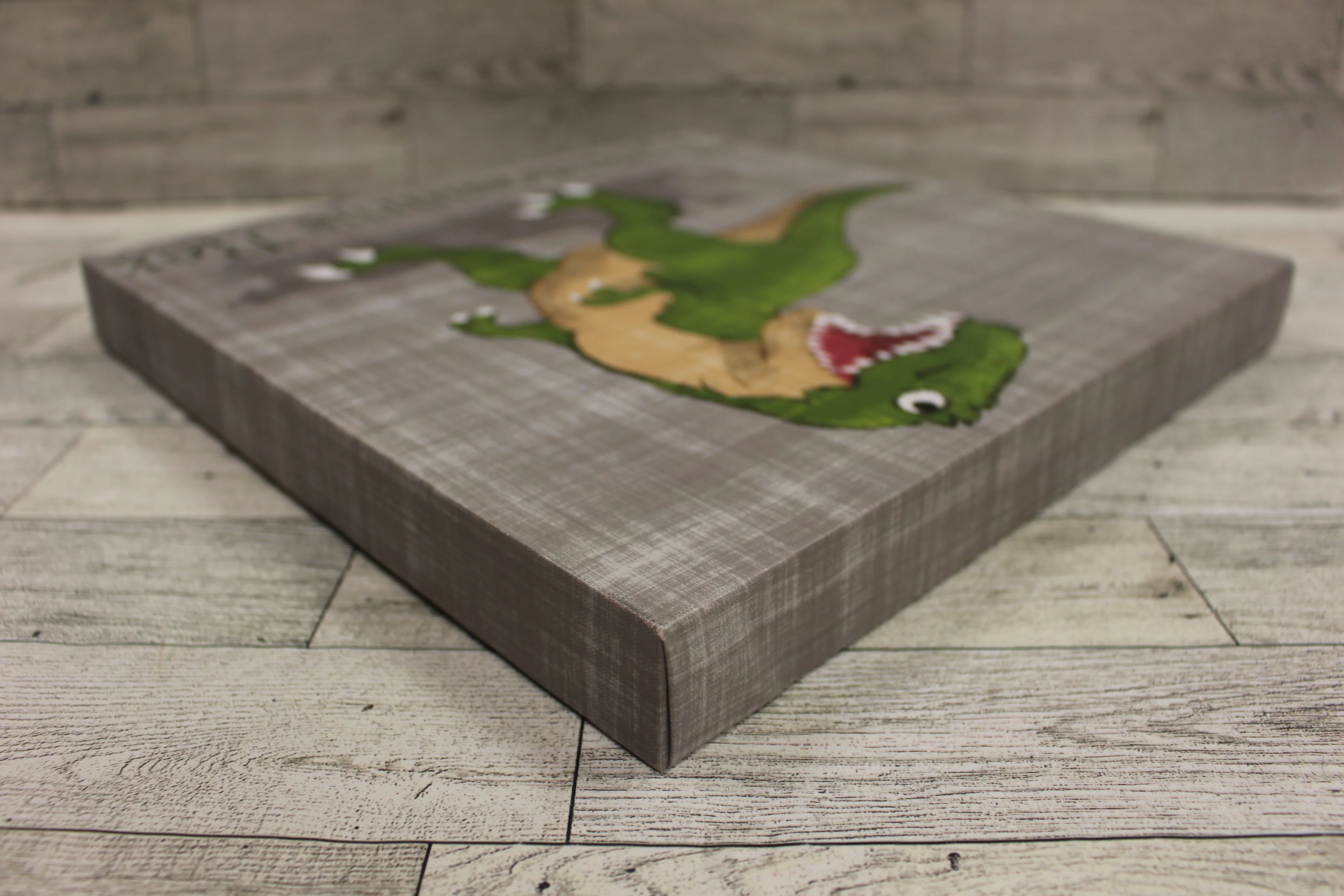 Tyrannosaurus Rex Canvas Wall Decor - 12" x 12" - Used - Image 4