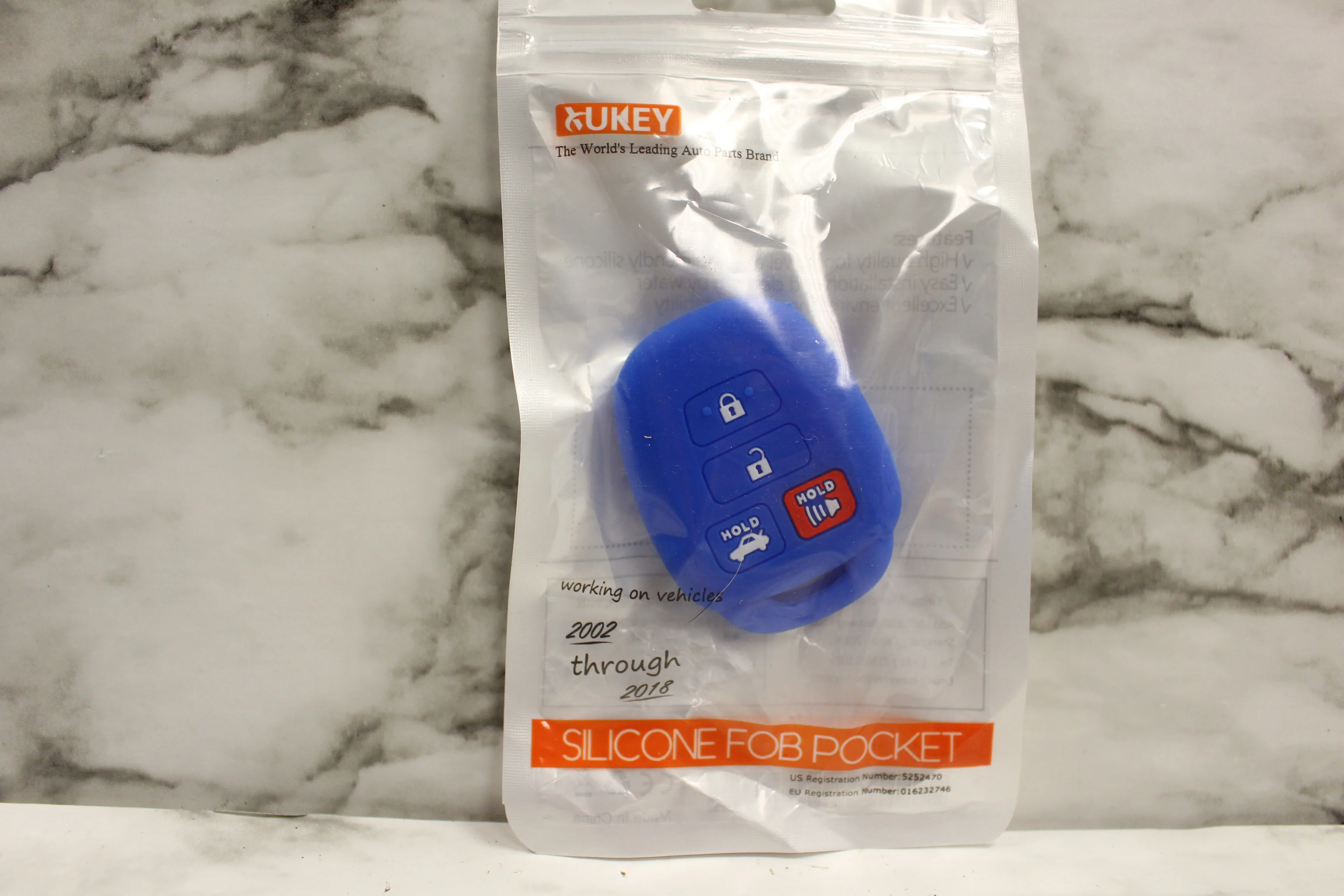 Ukey Silicone Key Fob Protector For 2002-2018 -Blue -New