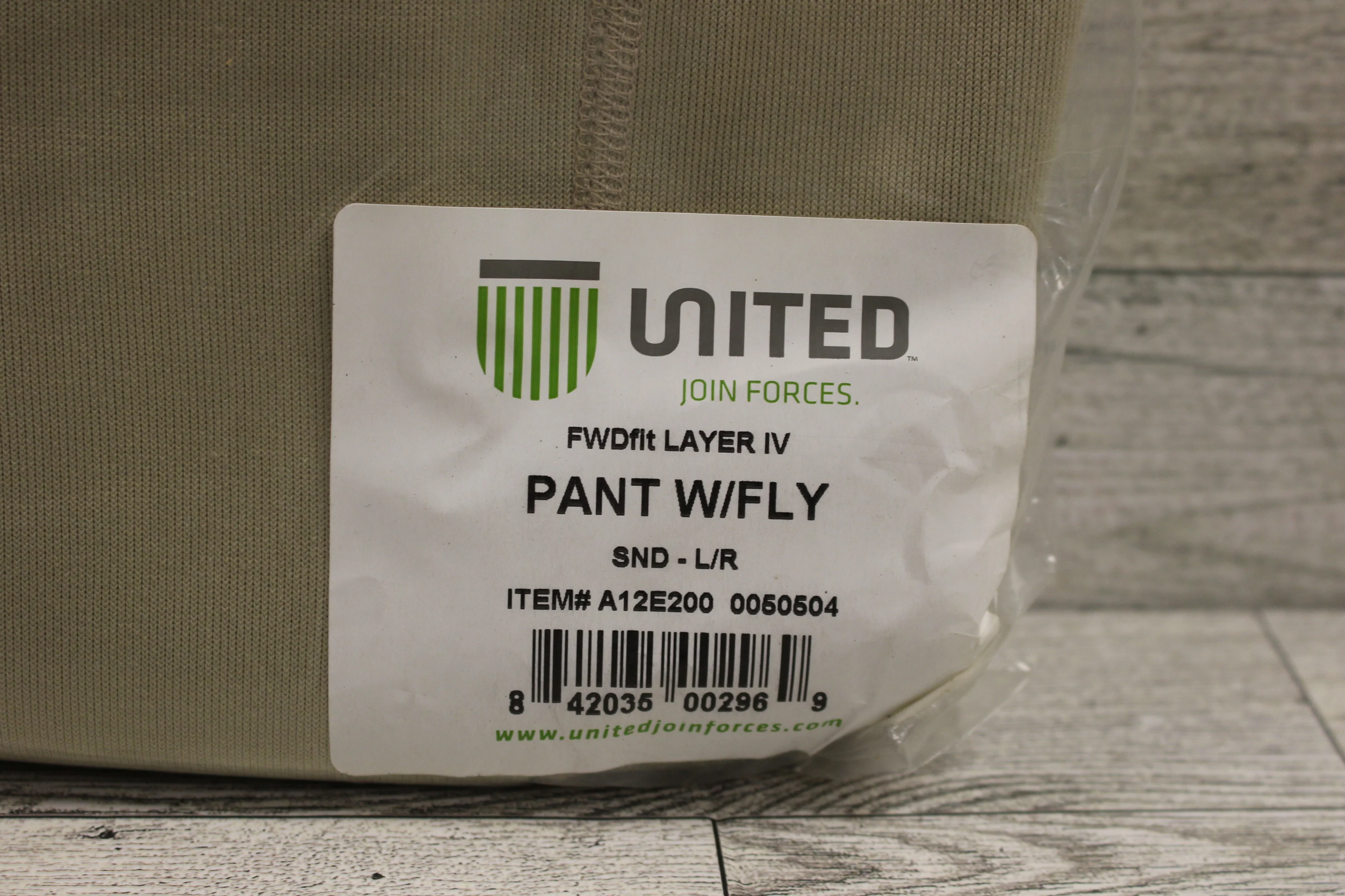 United Base Layer Pants with Fly - Large Regular - Sand Tan - Choose Layer - Image 4