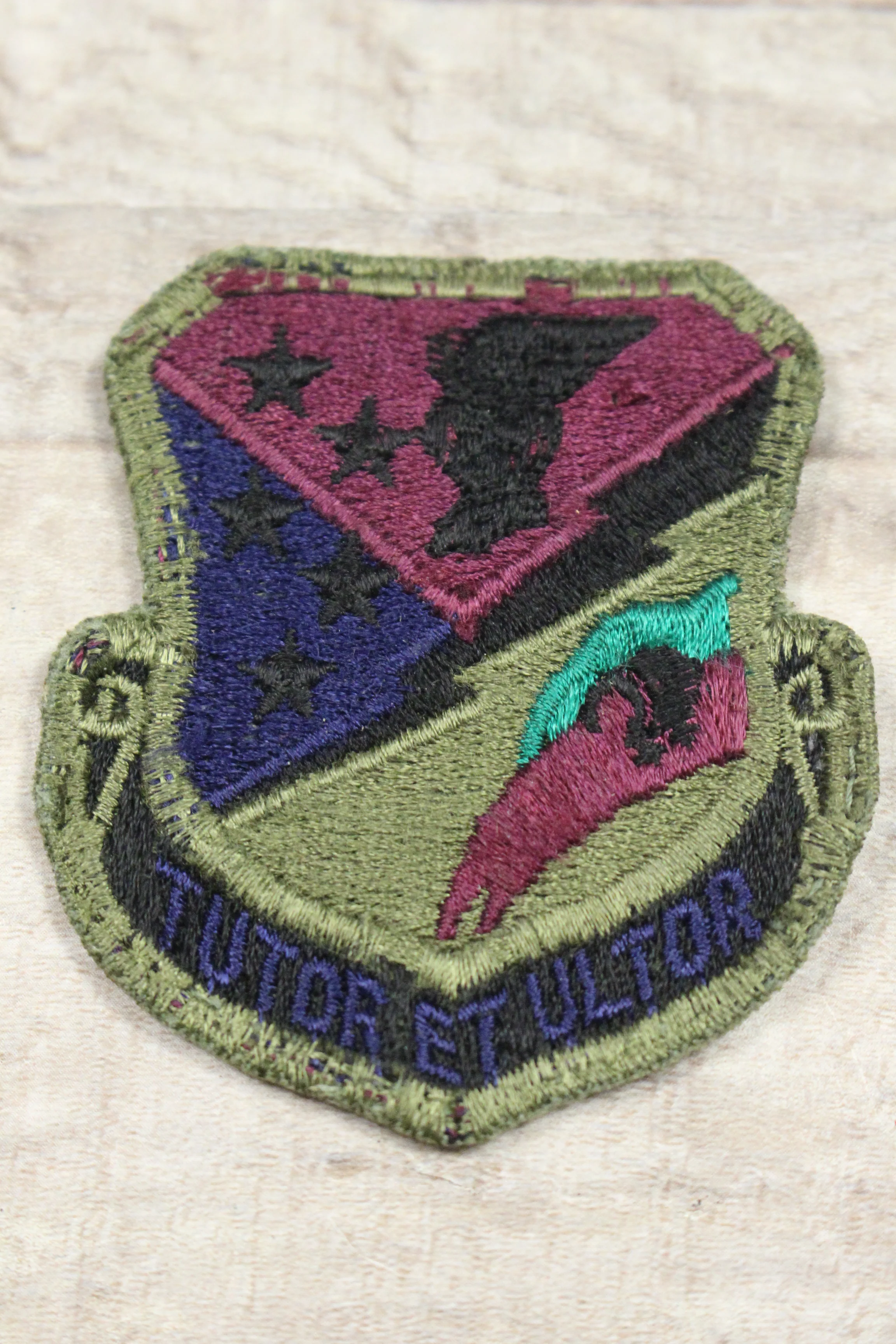 United States Air Force 49th Pursuit Group "Tutor El Ultor" Sew On Patch -Used