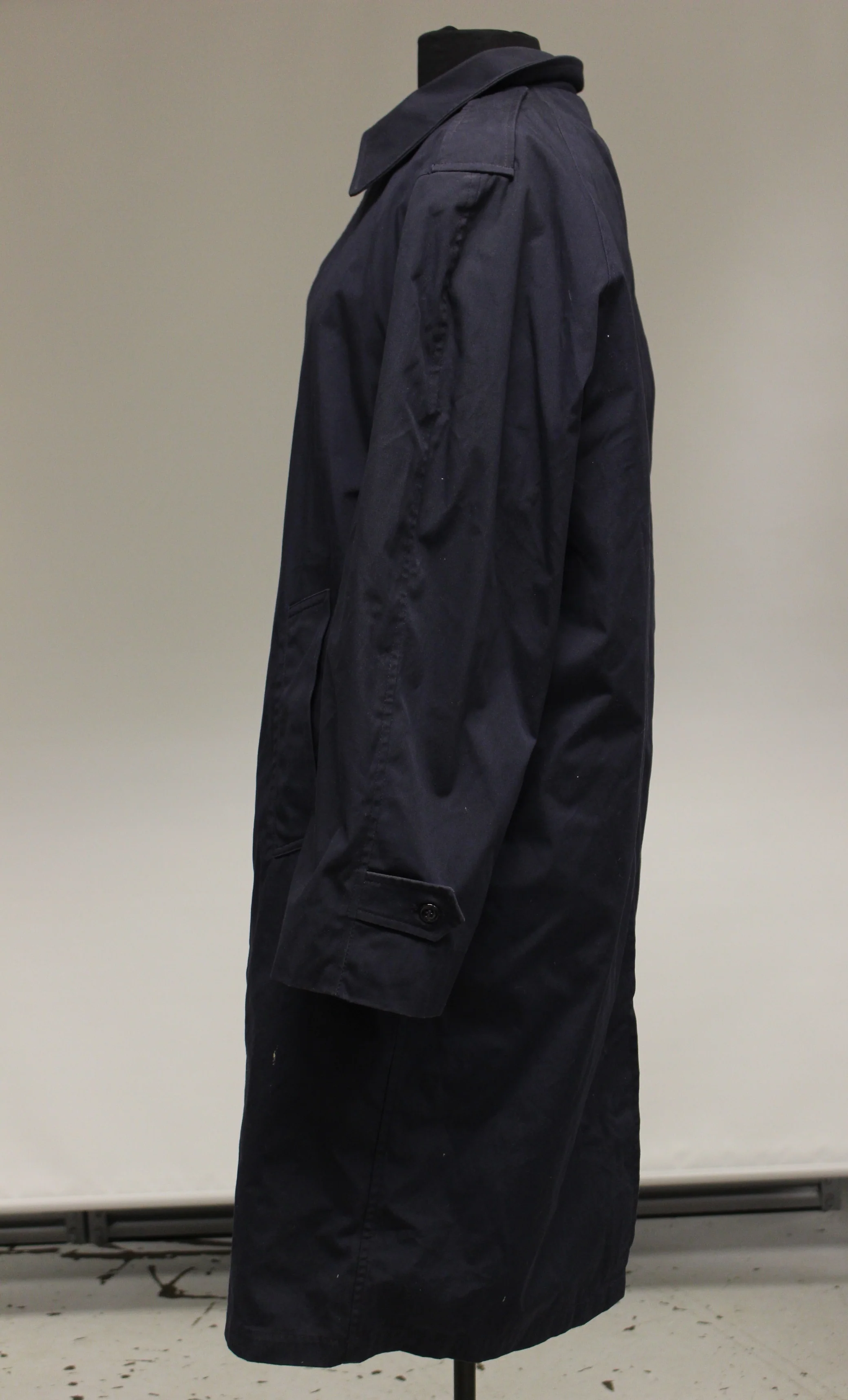 US Air Force Blue Men's All Weather Trench Coat - Size: 44R - Used - Image 2