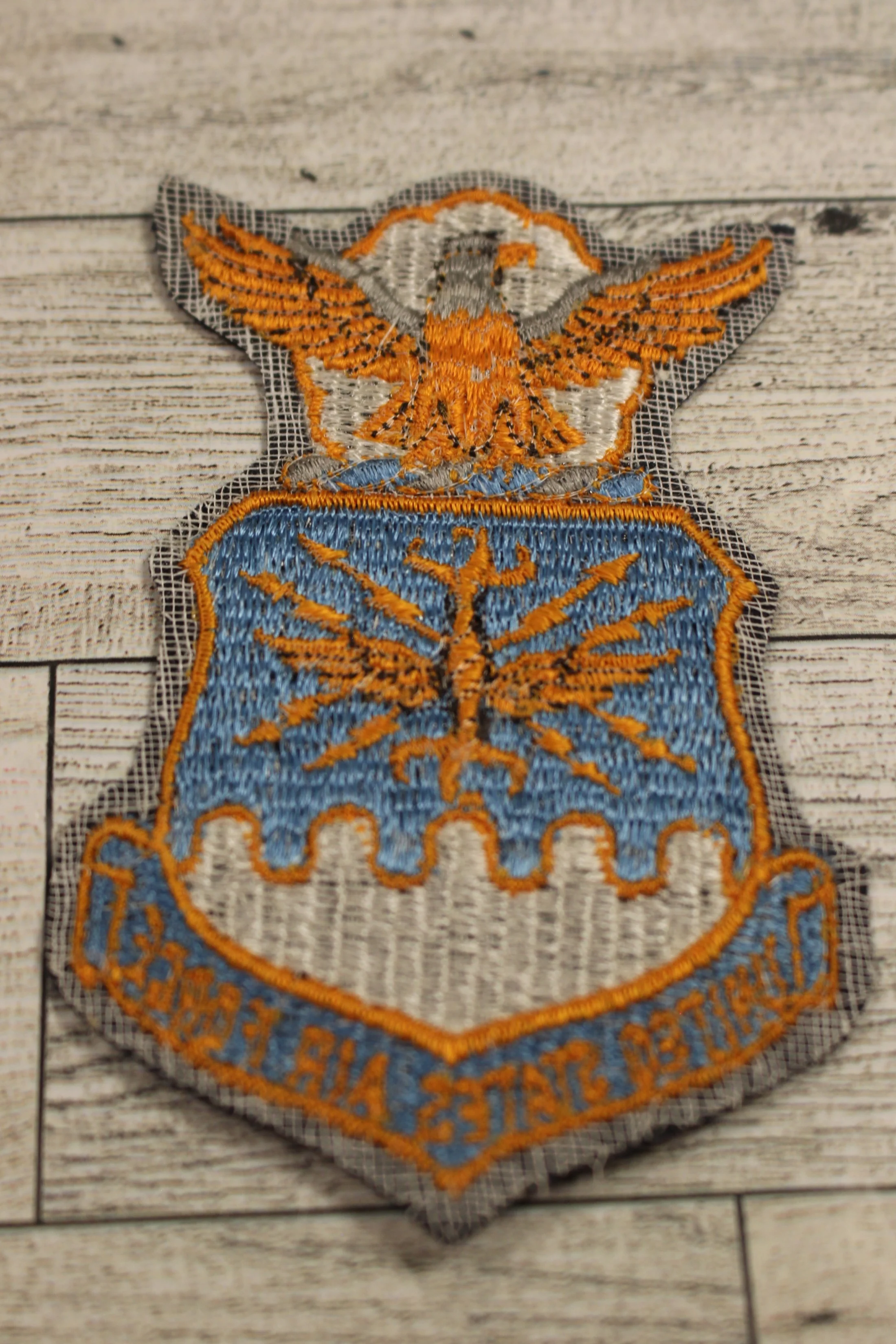 US Air Force Jacket Patch - Black Wool Variant - 4-3/4" - Used - Image 2