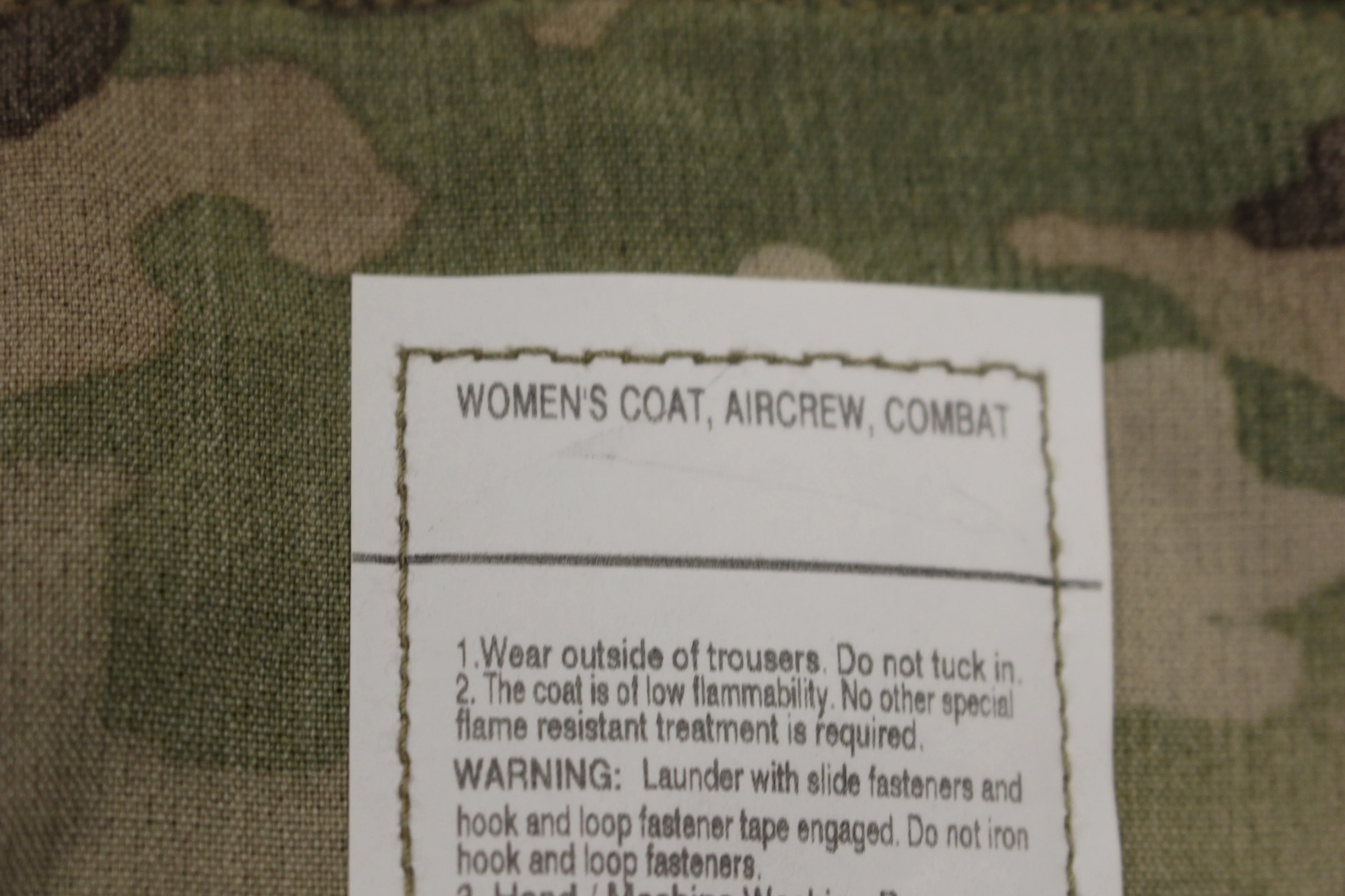 US Air Force Women's Multicam Aircrew Combat Jacket - 8415-01-526-9248 - Medium Regular - Unisex - New - Image 6