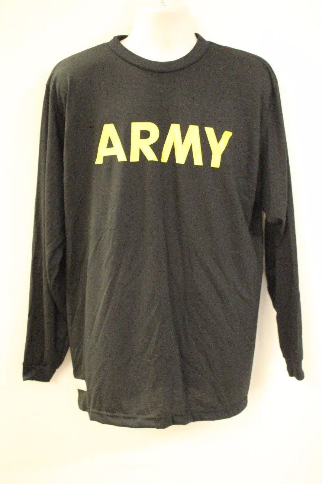 US Army APFU PT Physical Long Sleeve T-Shirt - 8415-01-623-26 - Large - Used
