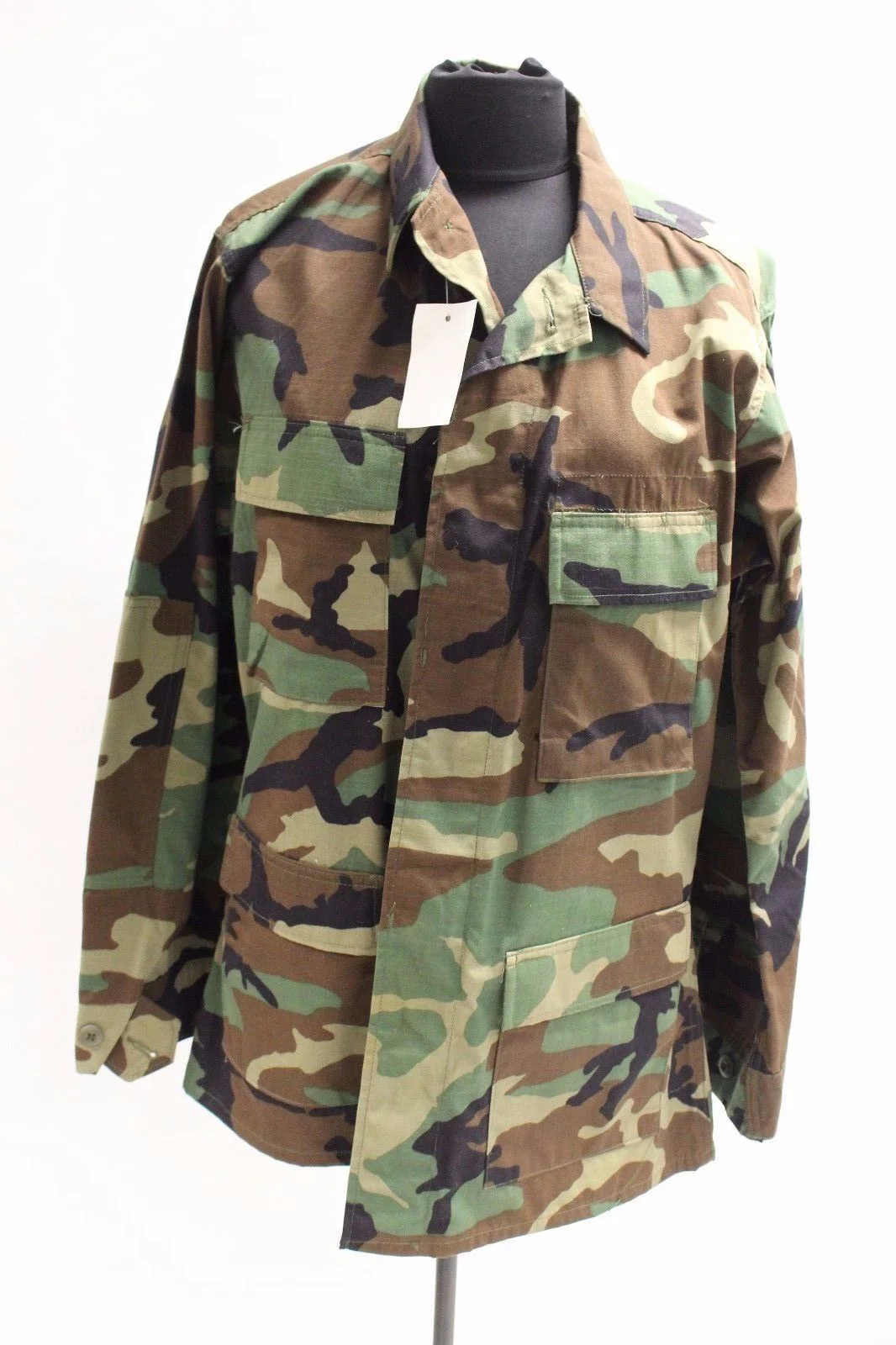 US Army BDU Woodland Combat Coat - Medium Short- 8415-01-084-1646 - New