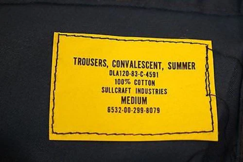 US Army Convalescent Summer Weight Trousers - 6532-00-299-8079 - Medium - New - Image 3