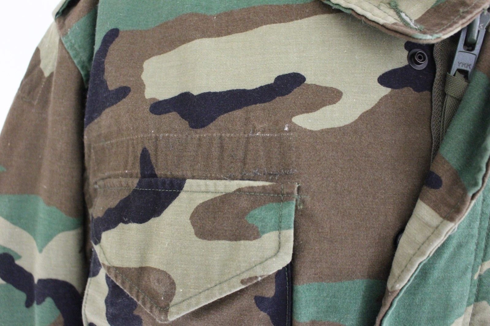 US Army M-65 Cold Weather Field Coat - Woodland - Small Regular - Used - Image 4