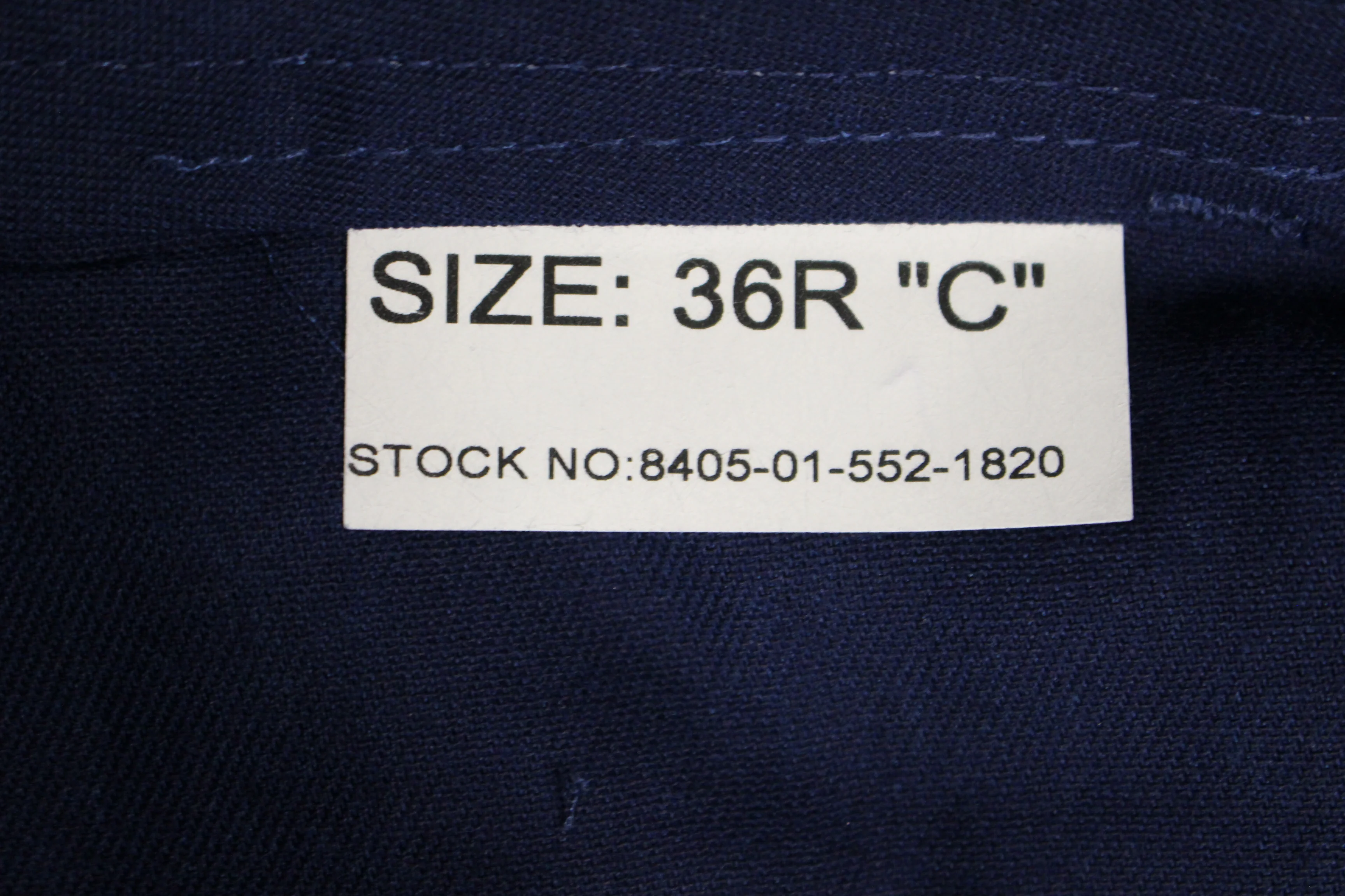 US Army Men's Blue Dress Trousers With Yellow Stripe - Classic Fit - 36R - Used - Image 5