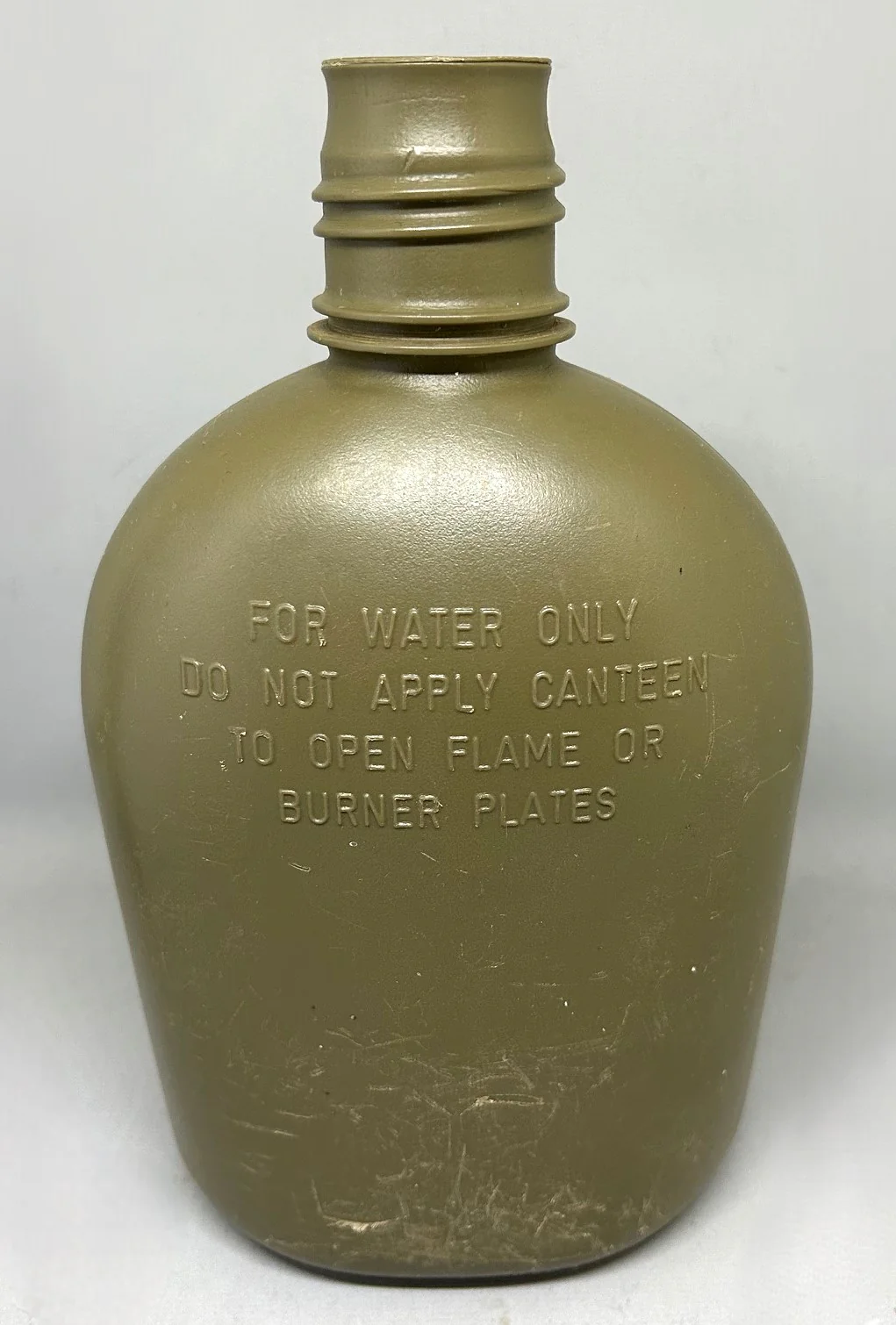 US Army Military 1 Qt. Water Canteen without Lid - 8465-01-115-0026 - OD Green