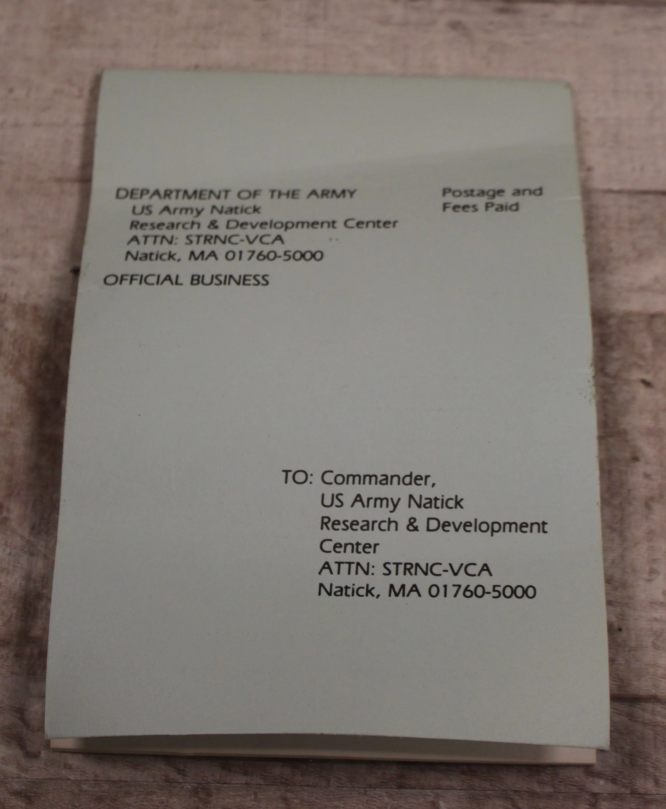 US Army Natick This is your Ballistic Helmet Booklet - Image 3