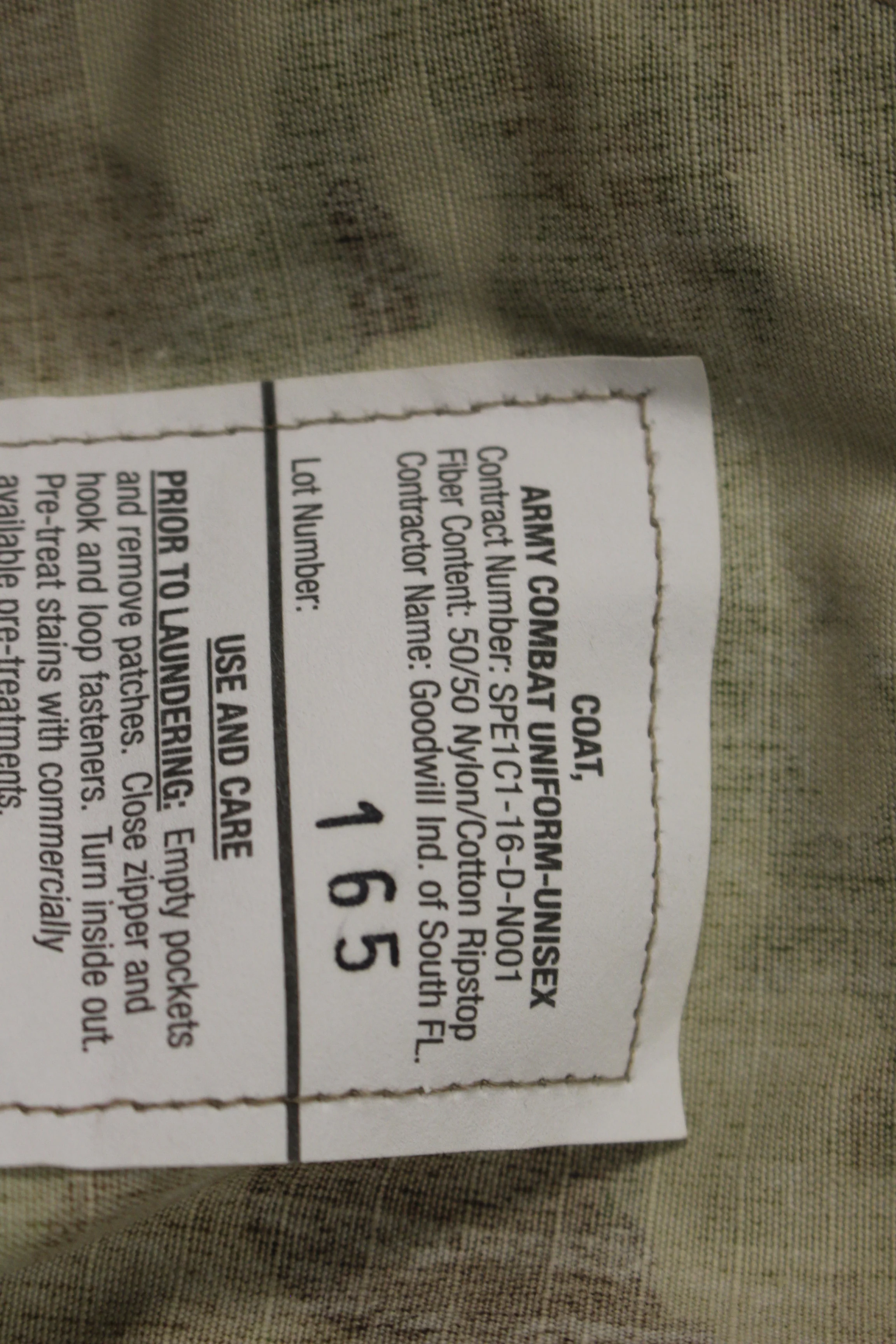 US Army OCP Unisex Combat Coat - 8415-01-623-5529 - Medium Long - Used - Image 3