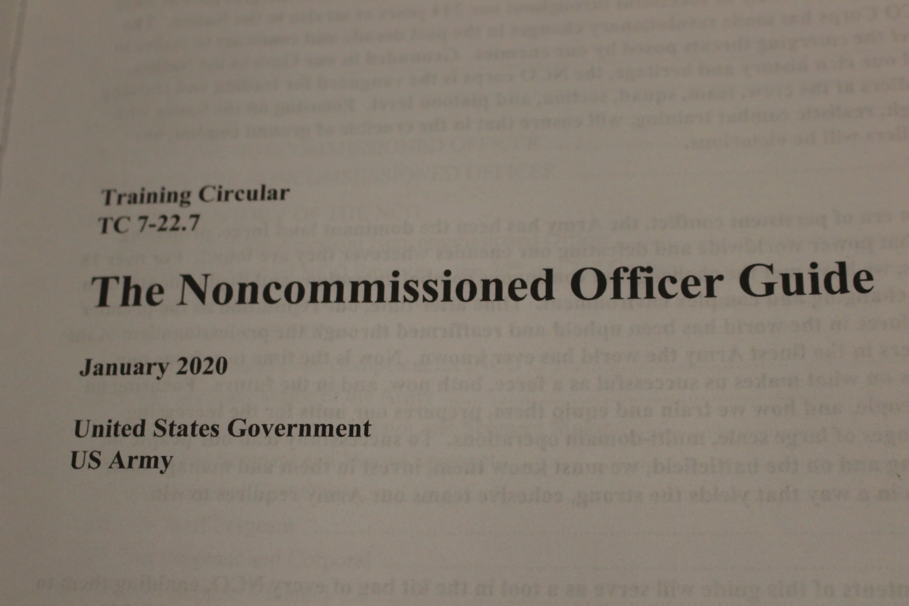 US Army The Noncommissioned Officer Guide - January 2020 - TC 7-22.7 - Used - Image 5