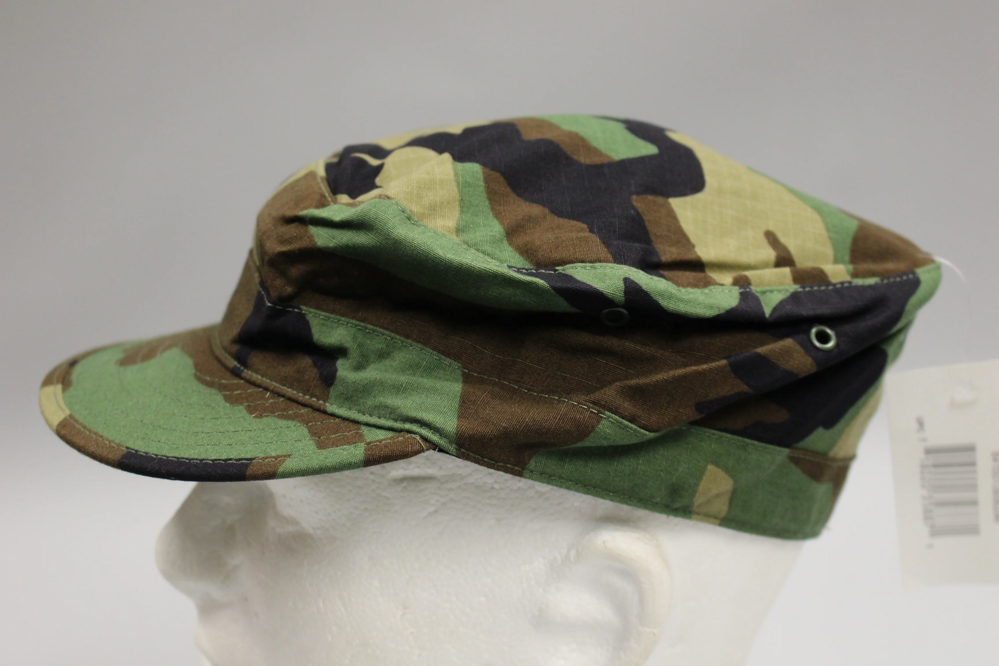 US Army Woodland Hot Weather Cap / Hat - Size: 6-7/8 - 8415-01-393-6293 - New - Image 2