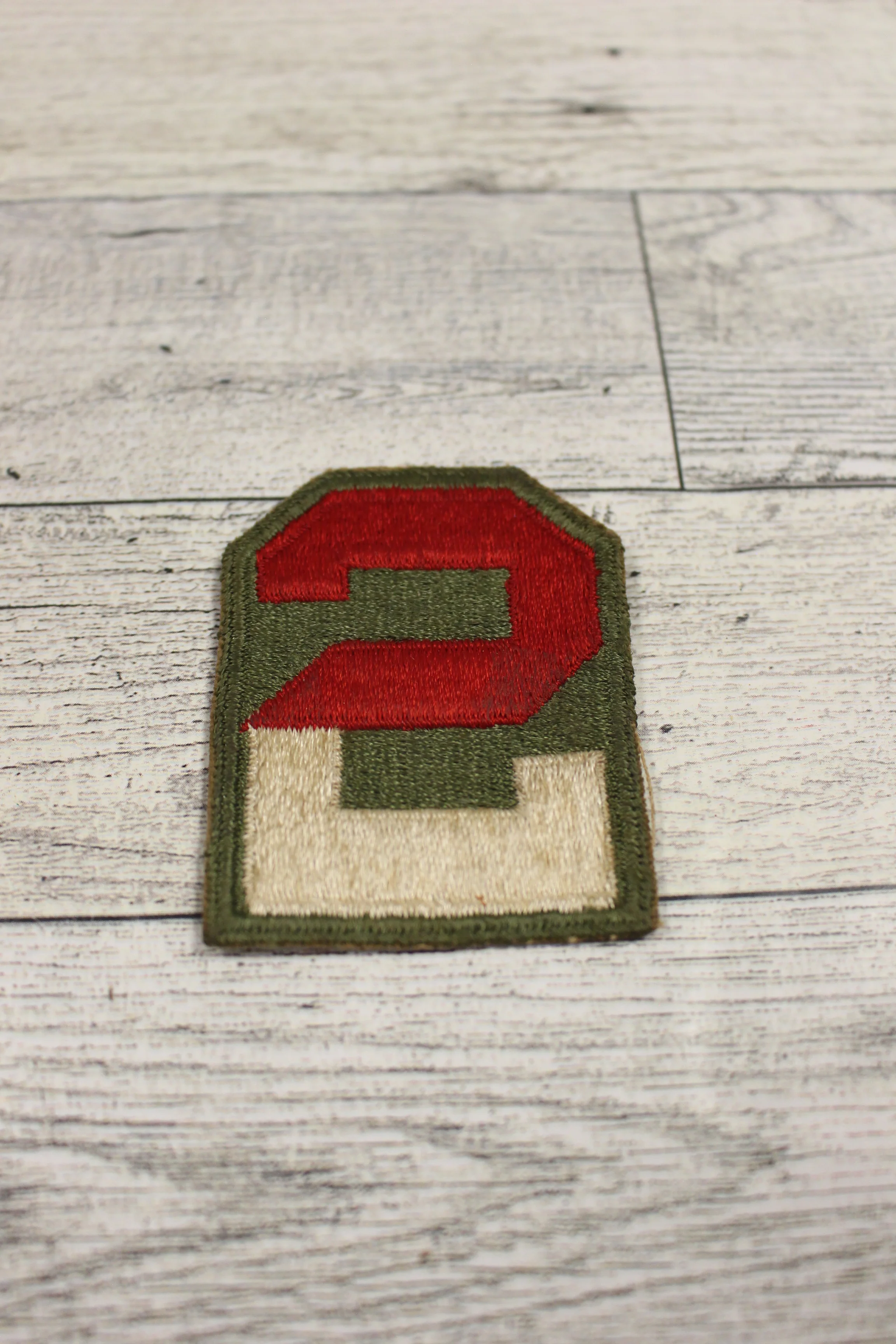 US Army WWII 2nd Army Division Shoulder Patch - Used