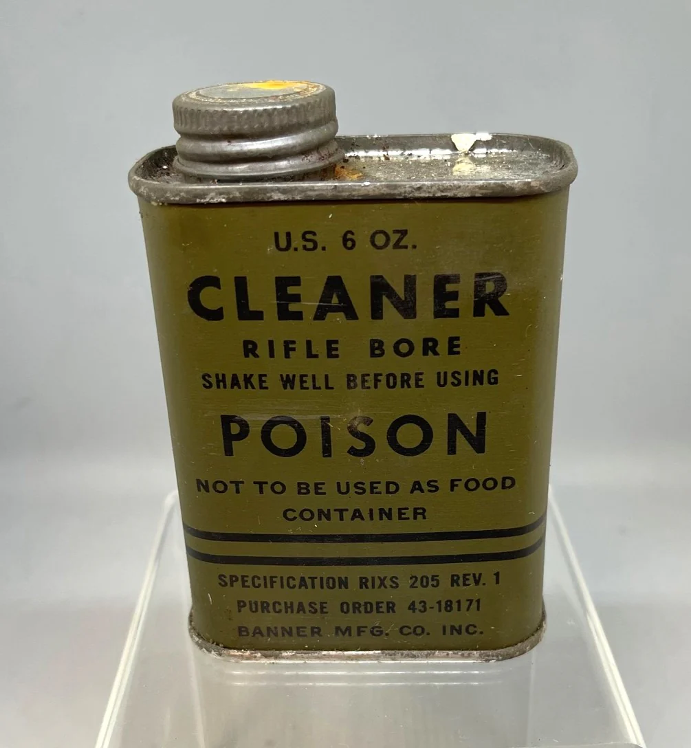 US Army WWII Rifle Bore Cleaner - 6 Oz - Empty - Choose Grade B, C, D - Image 2