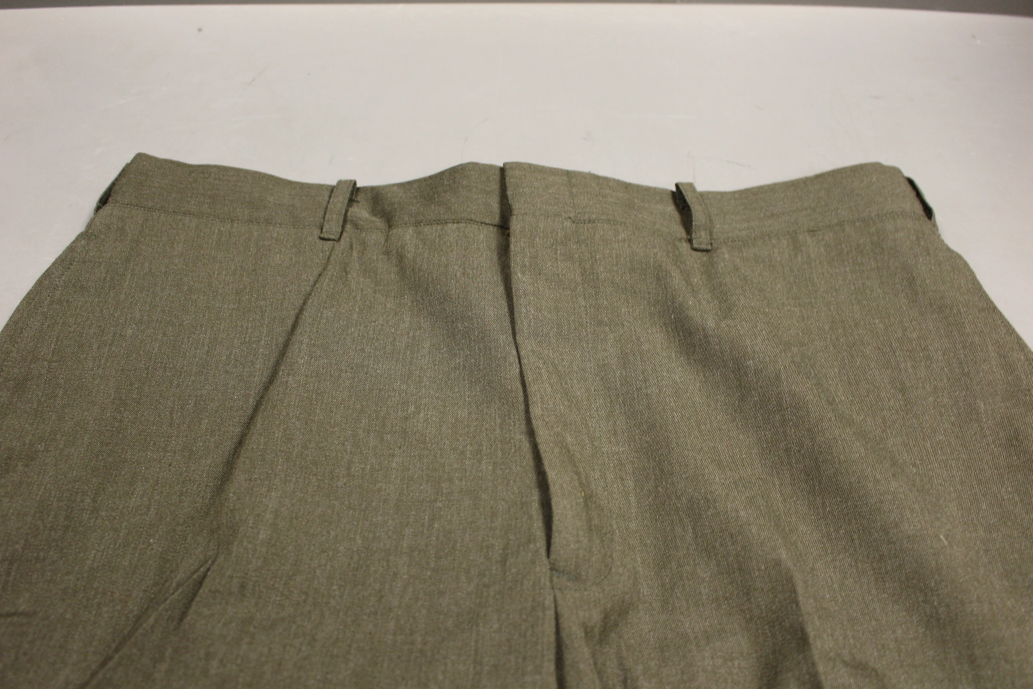 US Marine Corps Men's Dress Green Pants/Trousers - Hemmed - Size: 32R - Used - Image 2
