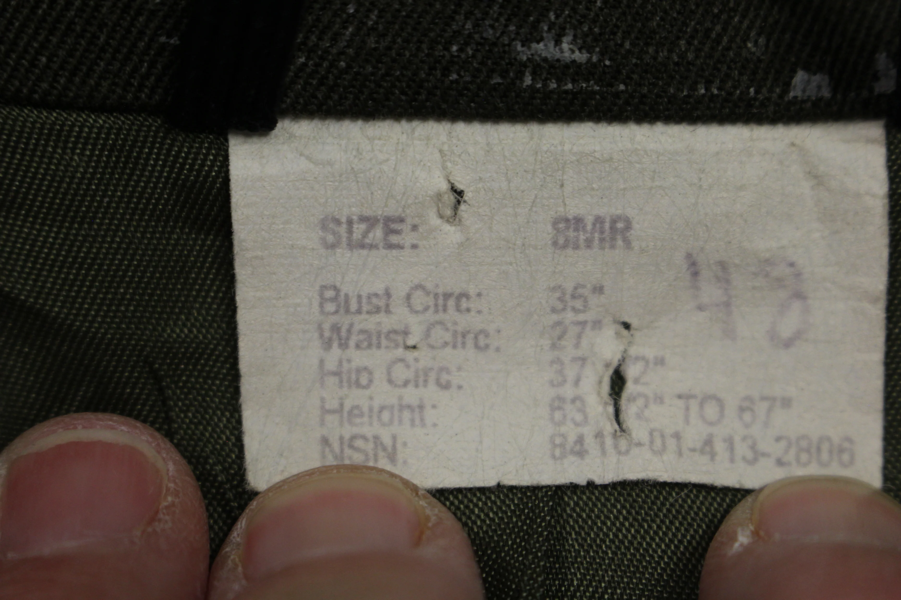 US Marine DSCP Woman's Poly/Wool Coat - 8410-01-413-2806 - 8MR - Used - Image 3