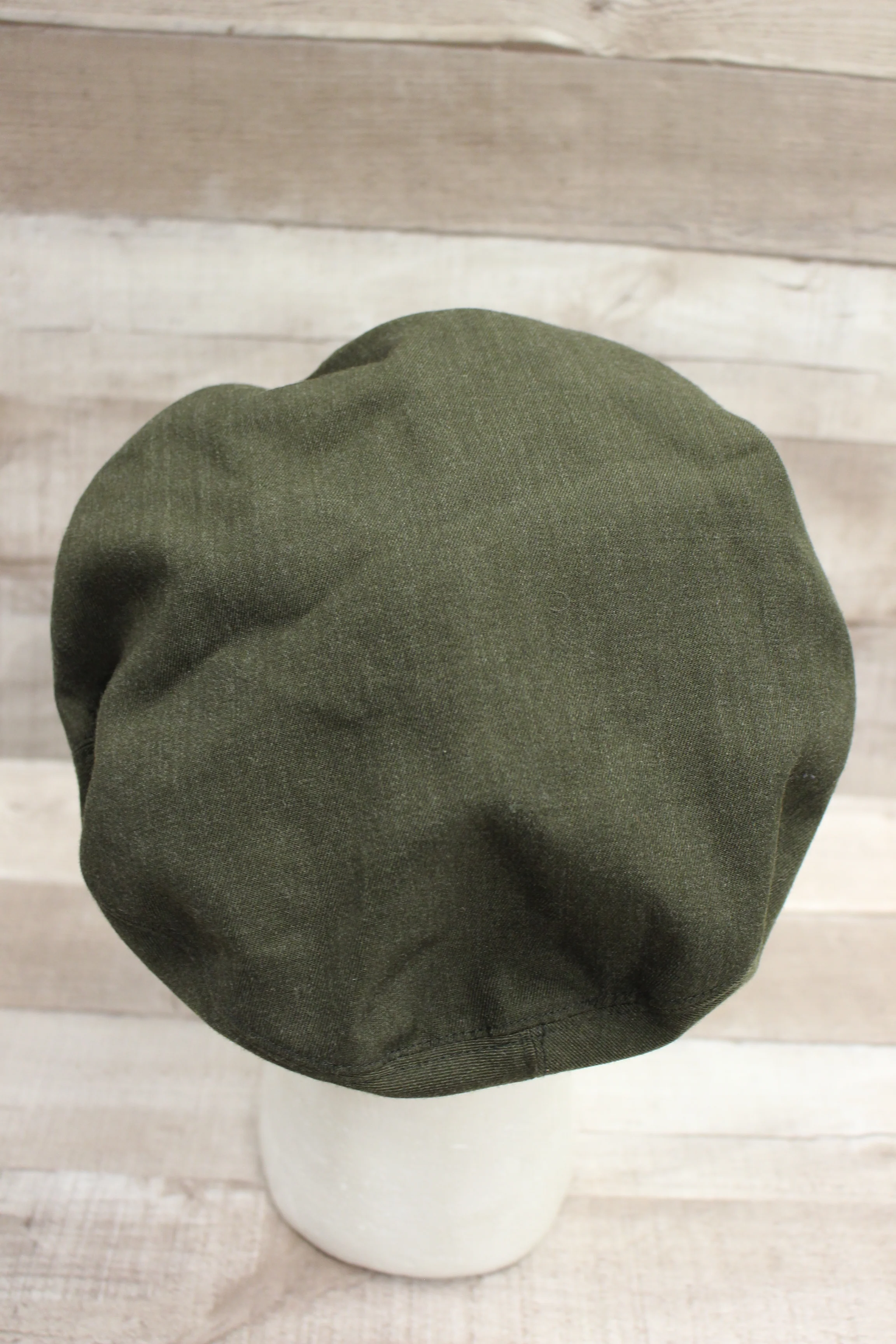 US Marine Man's Service Cap Crown - Type III - Green - Size 7 - Used - Image 2