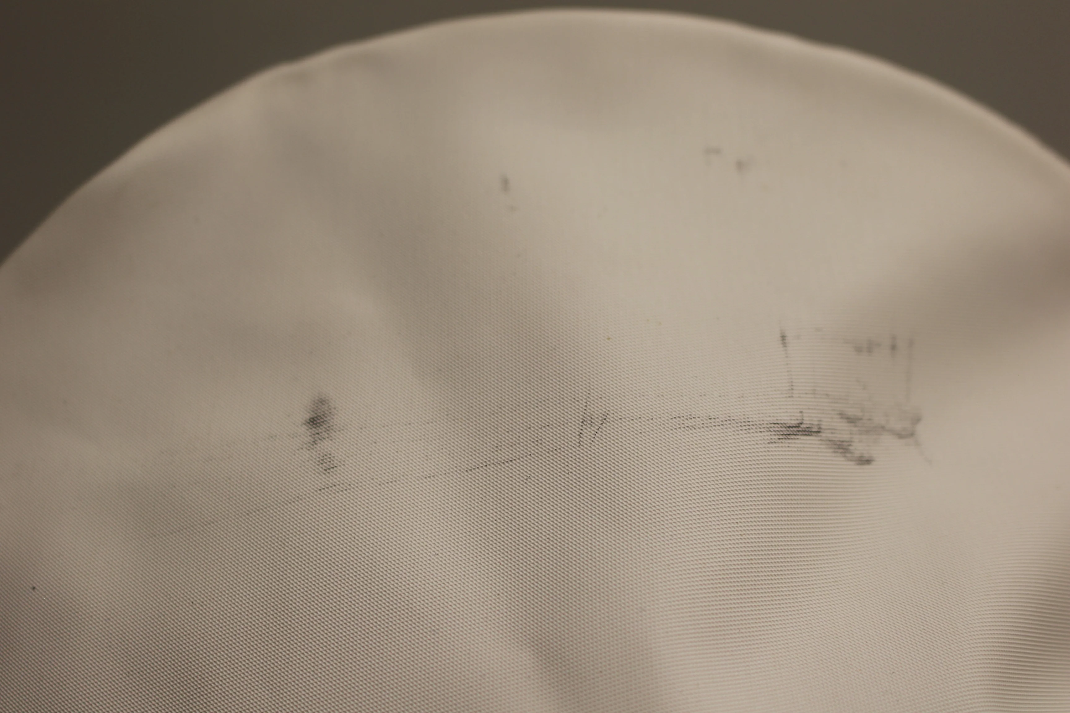 US Marine Men's White Service Cap Crown - Type 1 - Size 7 - Used (#2) - Image 10