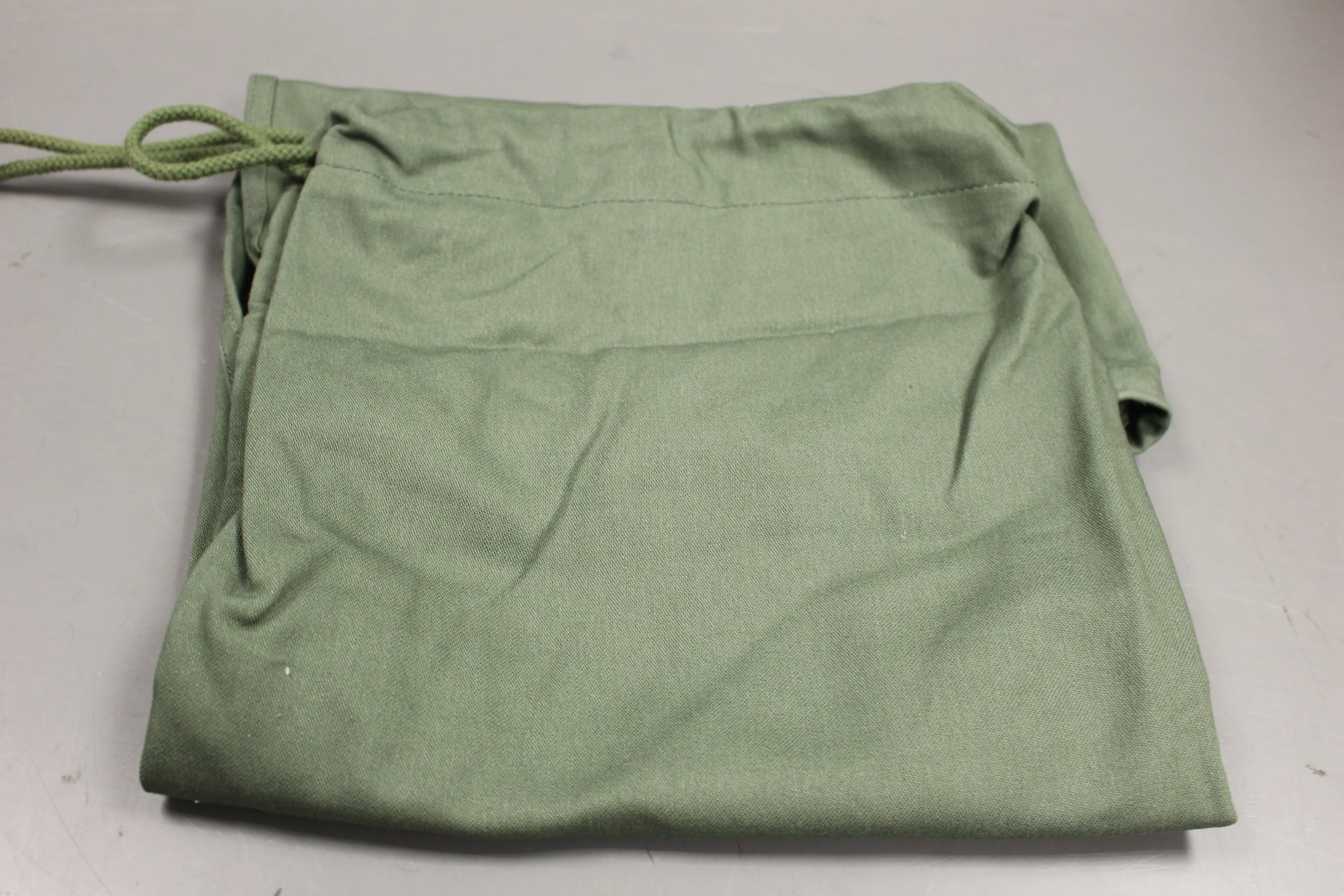 US Military Issued Barracks Cloth Laundry Bag - Olive Green - Used Grade C