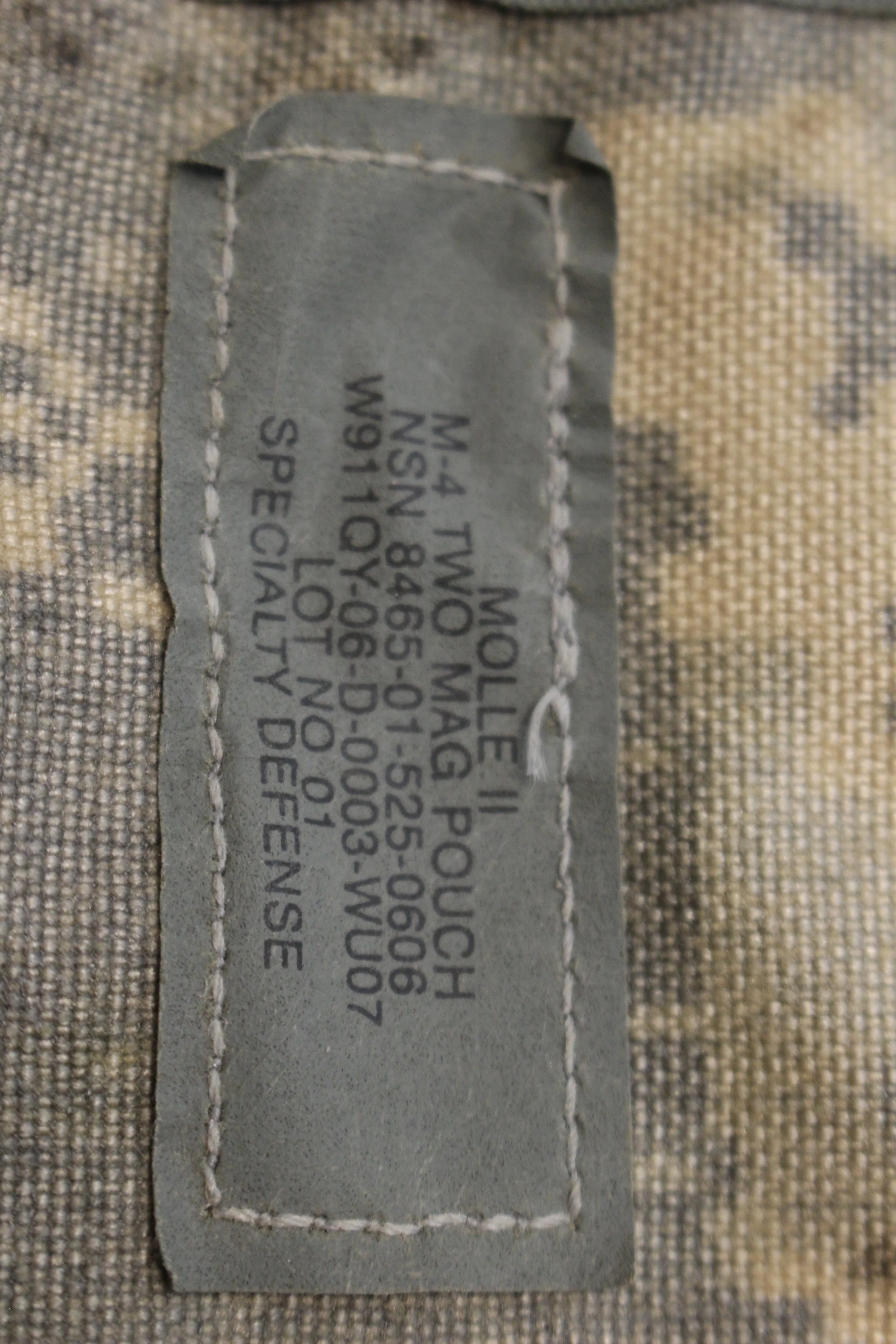US Military Molle II ACU Double Magazine Pouch, 8465-01-525-0606, Grade B - Image 3