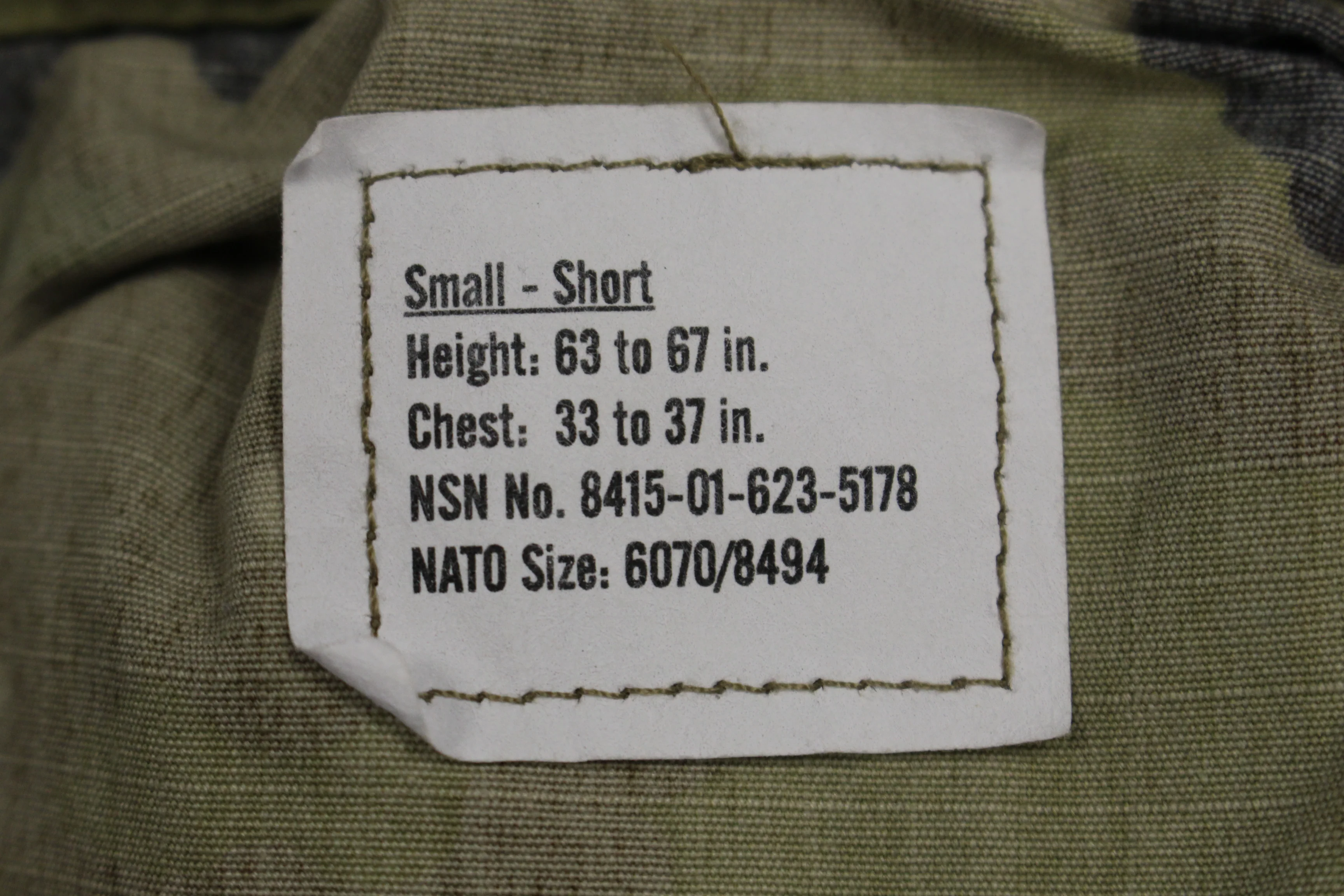 US Military OCP Combat Uniform Coat, 8415-01-623-5178, Small Short, New - Image 3