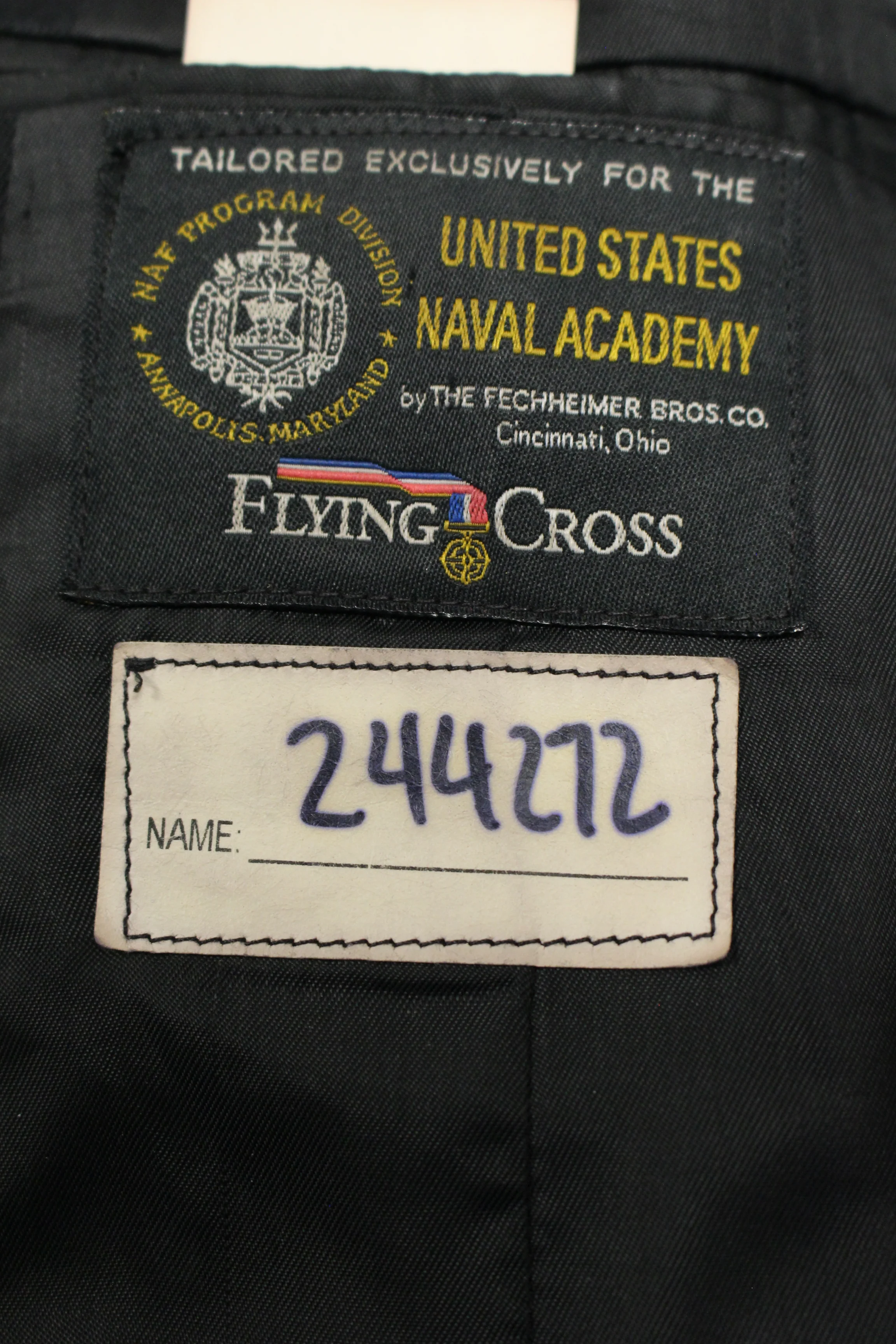 US Naval Academy Flying Cross Dress Jacket - Size: 16MR - Used - Image 10