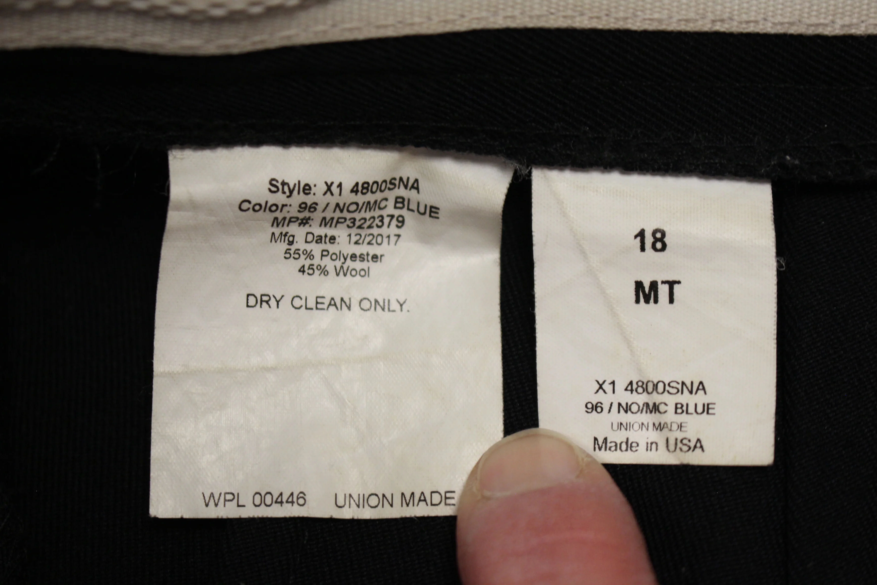 US Naval Academy Women's Flying Cross Pants -18MT - Used - Image 4