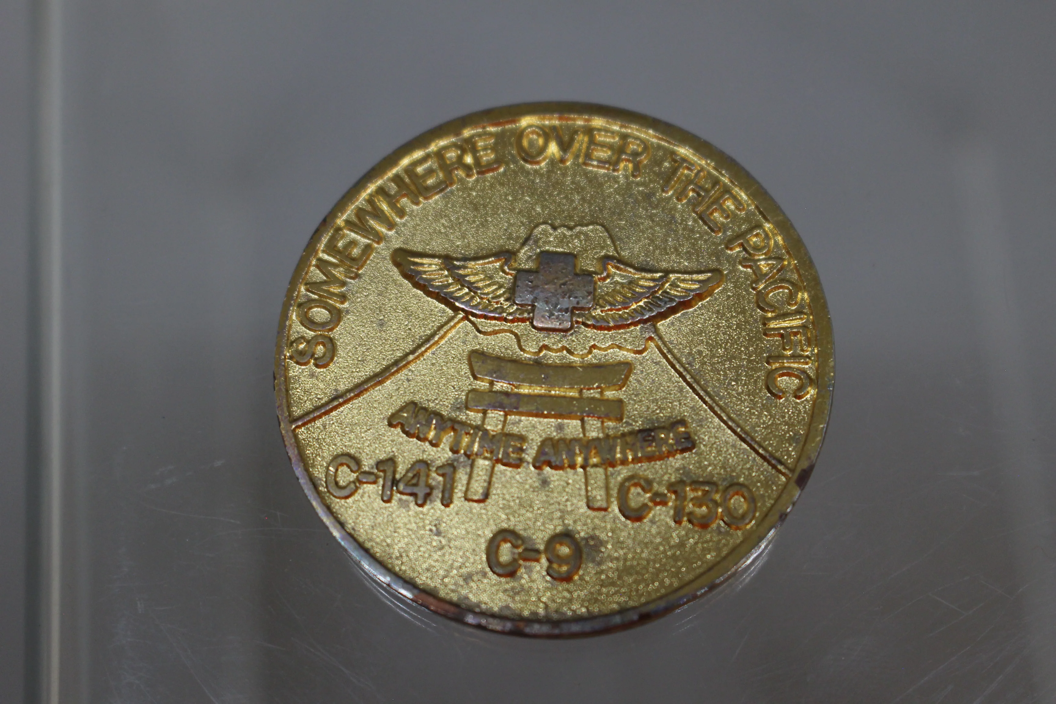 USAF 374th Aeromed Evac Squad Challenge Coin - Used - Image 2