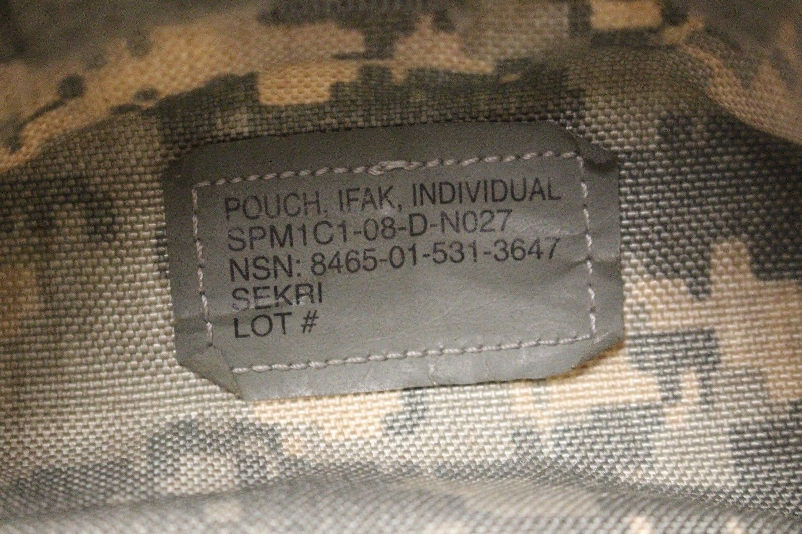 USGI Molle IFAK Individual Improved First Aid Kit Medic Pouch - ACU - Used - Image 4