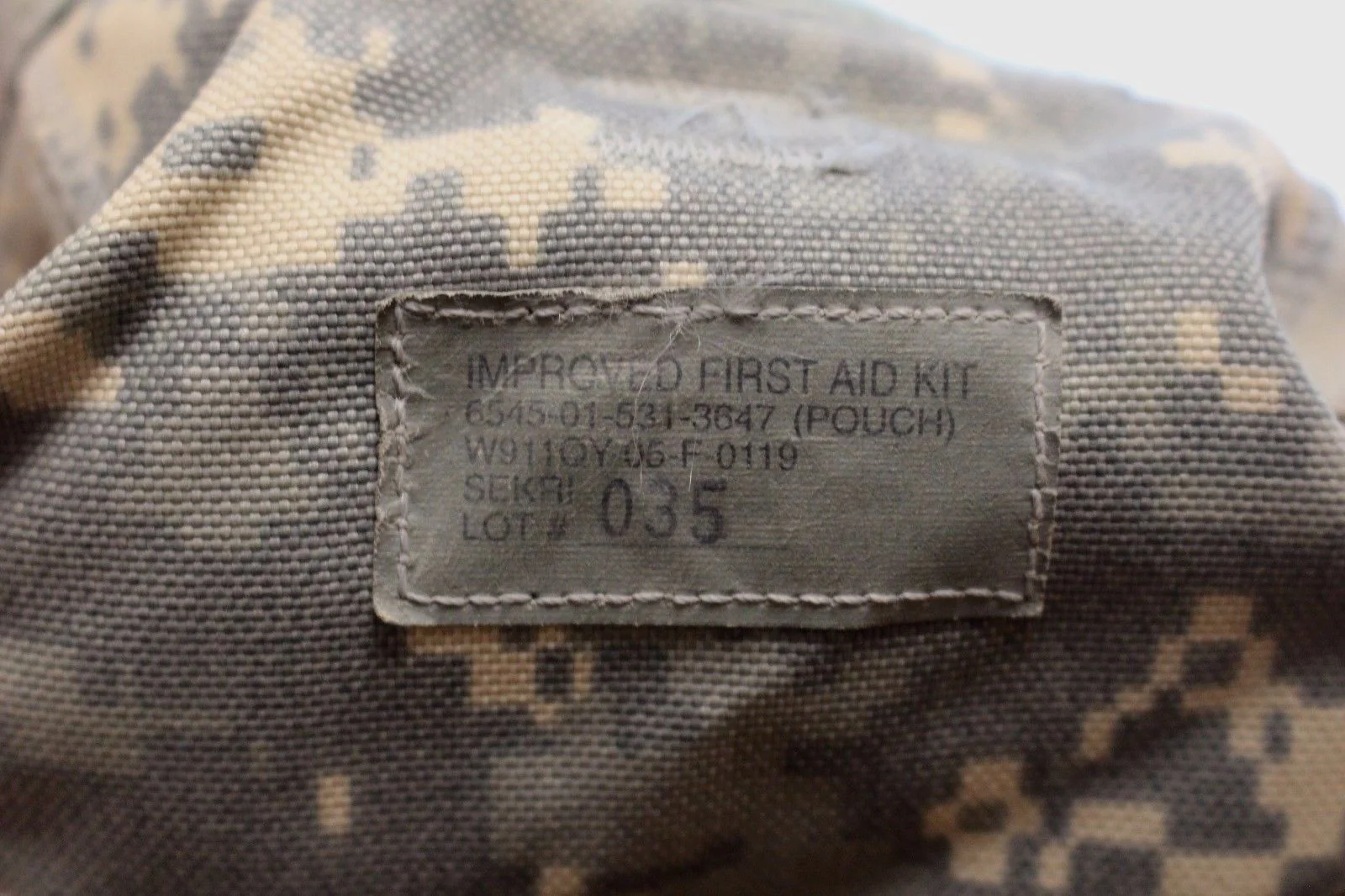 USGI Molle IFAK Individual Improved First Aid Kit Medic Pouch - ACU - Used - Image 5