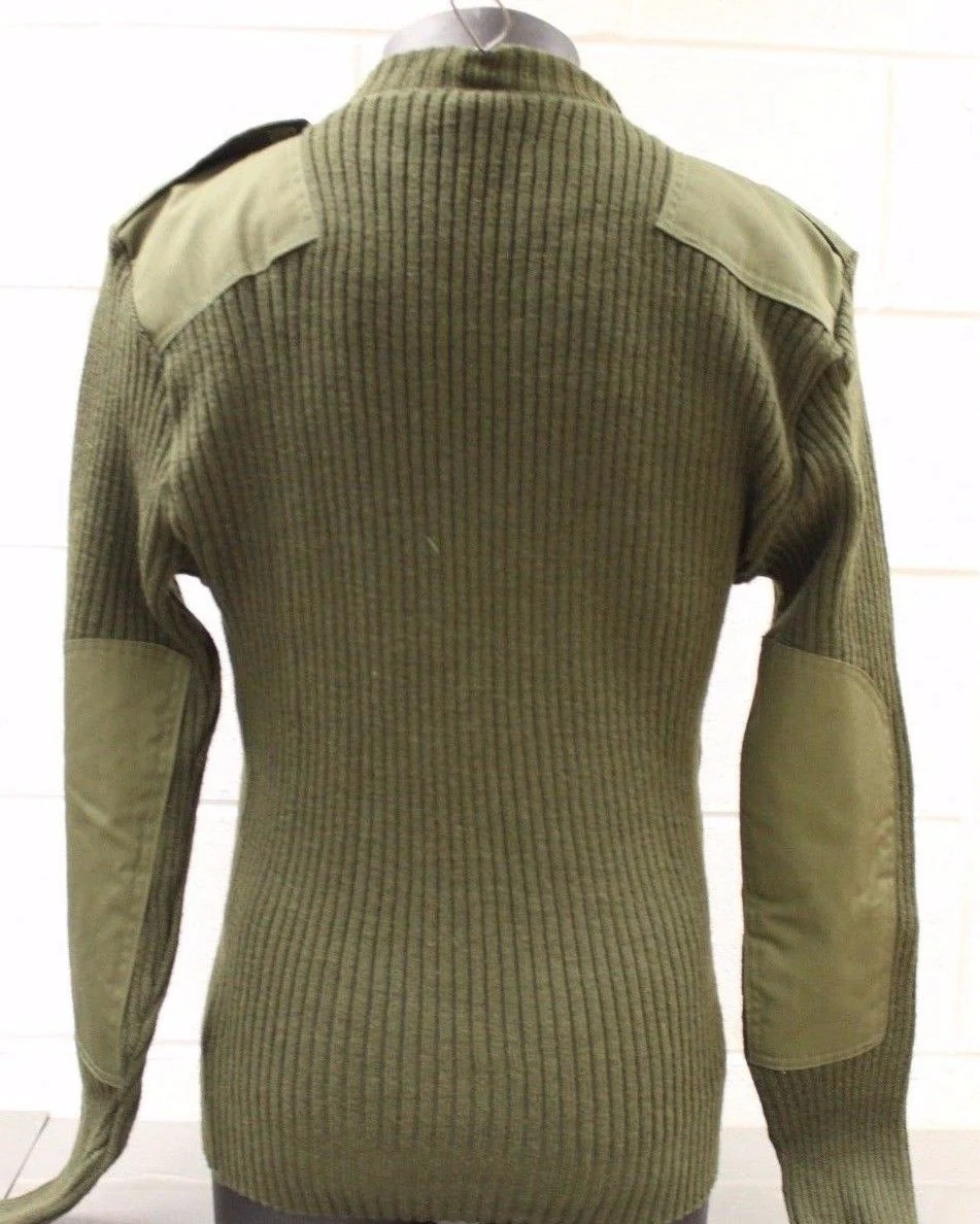 USMC Military Marines Pullover Green Sweater - 8405-01-192-9169 - Size: 40 -Used - Image 2