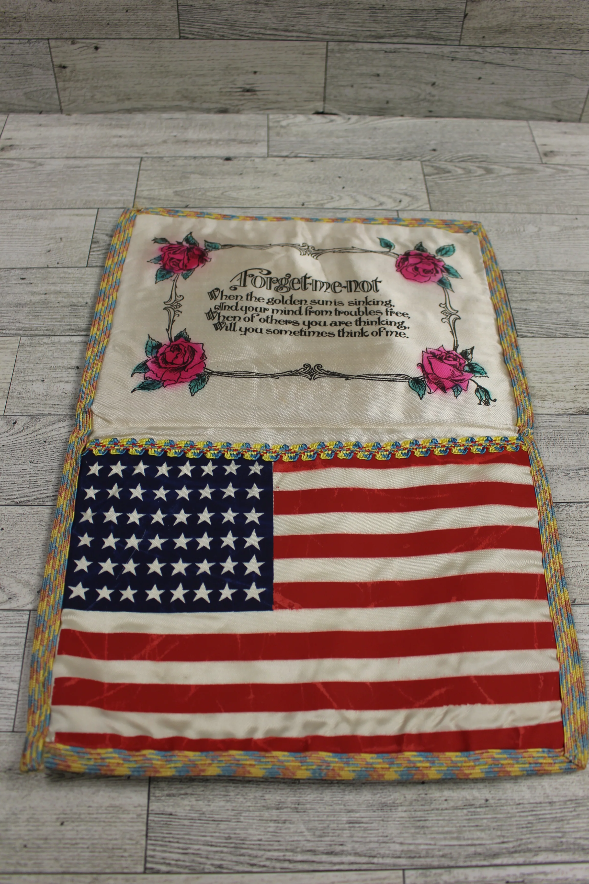 USMC WWII Forget-Me-Not Pillow/Cover - Used - Image 3