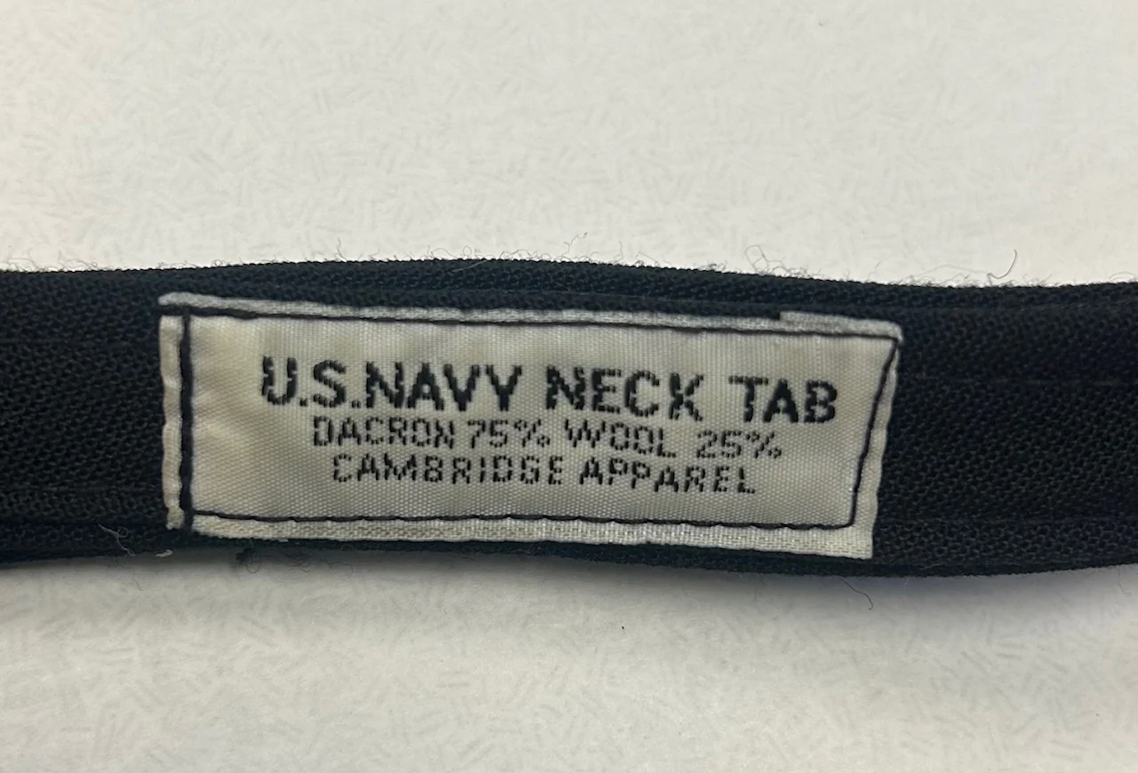 USN Navy Women's Shirt Neck Tab - Used - Image 2