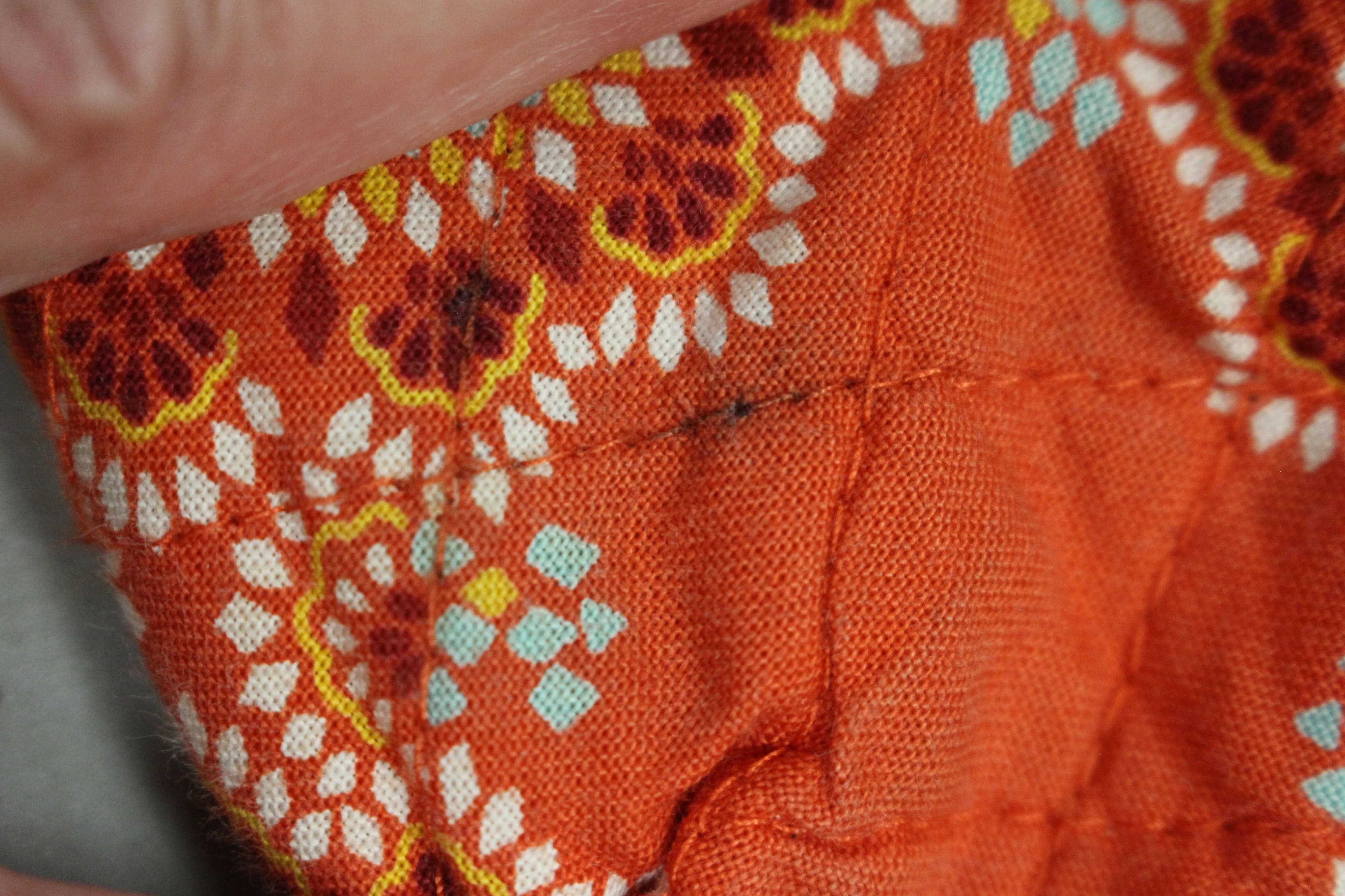 Vera Bradley Orange Boho Floral Medallion Medium Shoulder Bag - Used - Image 6