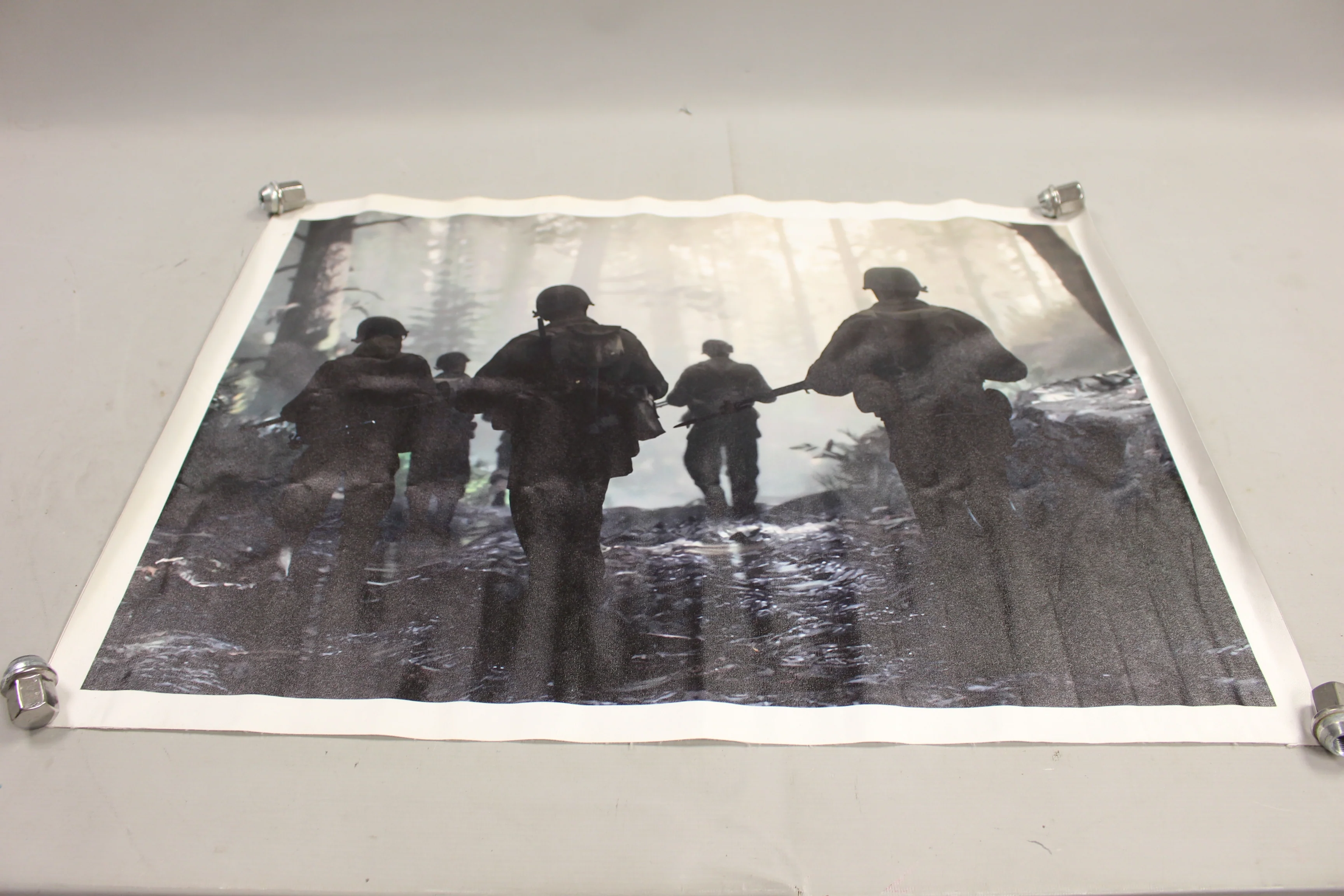 Vietnam Soldiers Poster - 28" x 21" - Used
