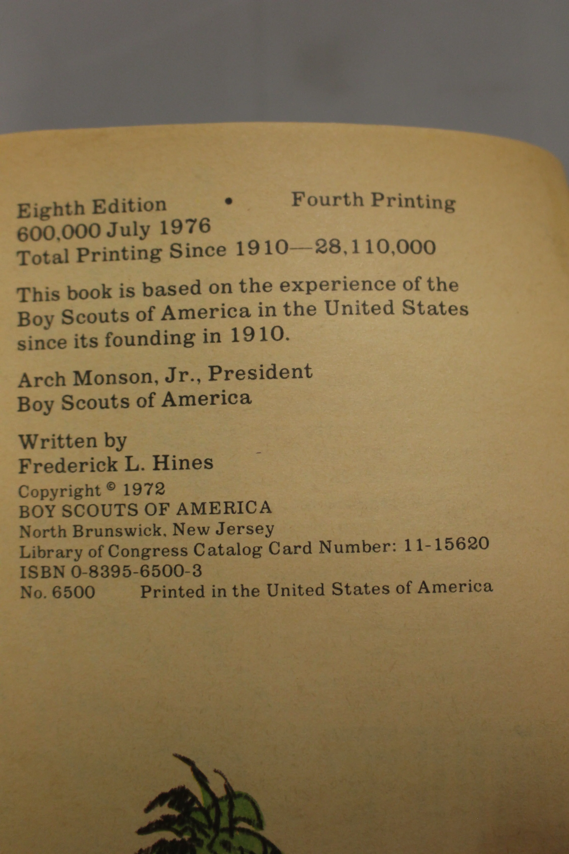Vintage 1976 Eighth Edition Boy Scout Handbook - Used - Image 6