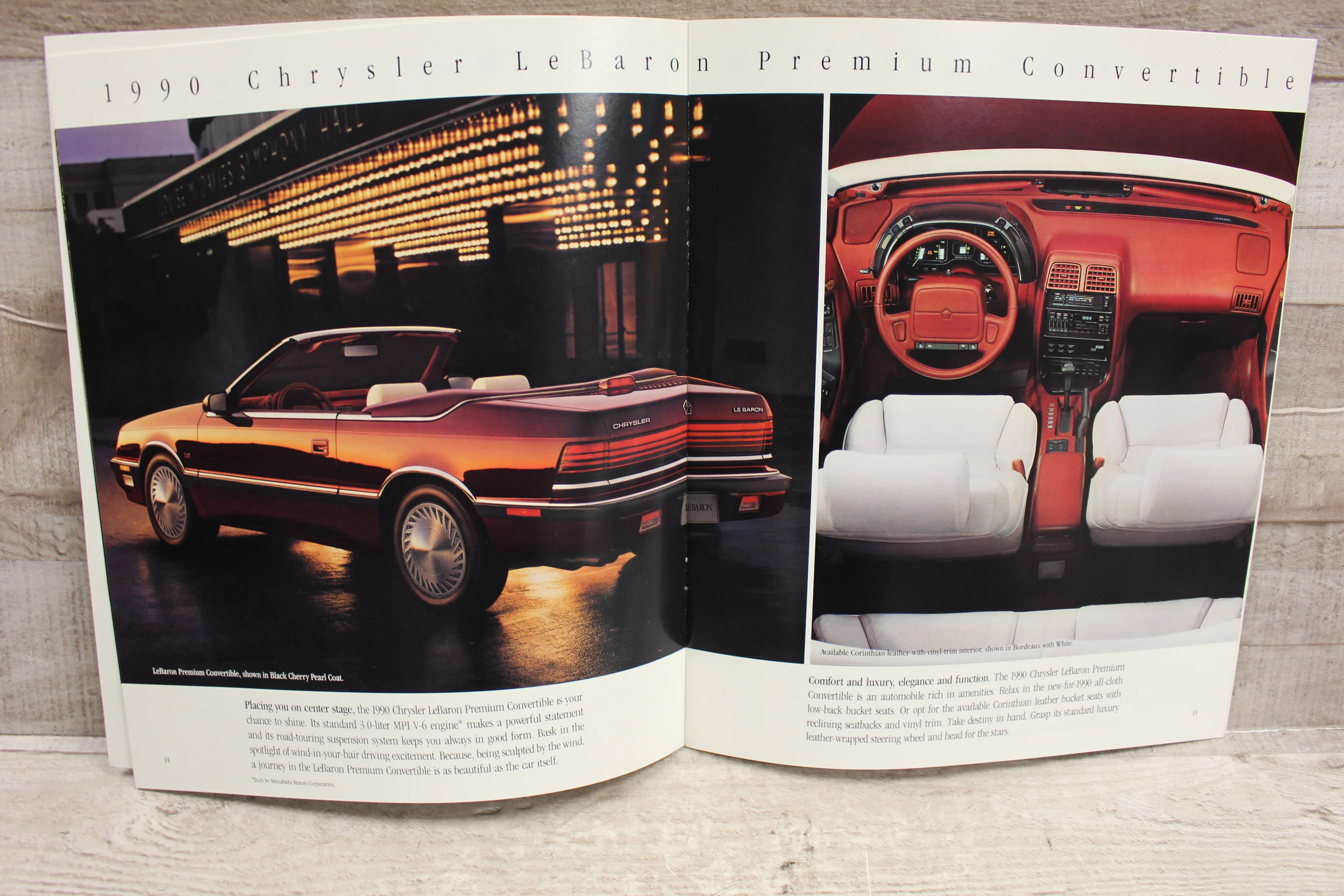 Vintage 1990 Chrysler Vehicle Lineup Brochure Catalog -Used - Image 2