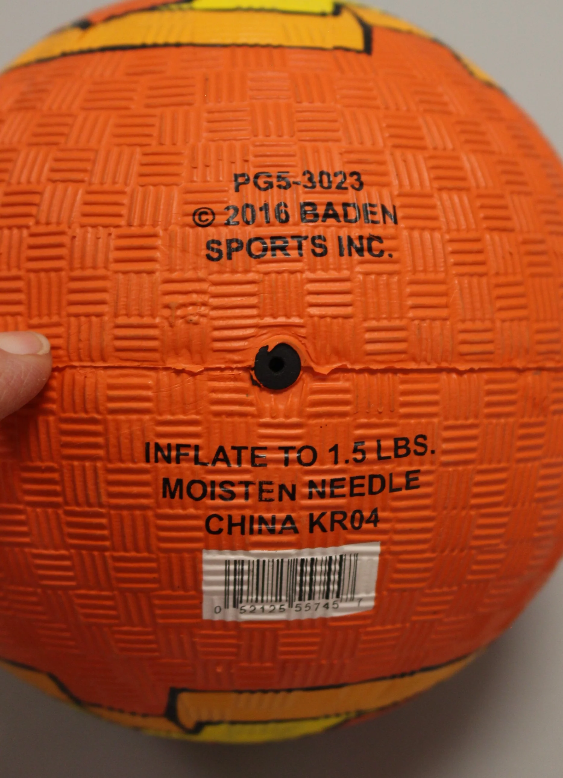 Vintage 2016 Baden Rubber 4.5 Inch Halloween Jack-O-Lantern Pumpkin Ball - Image 6